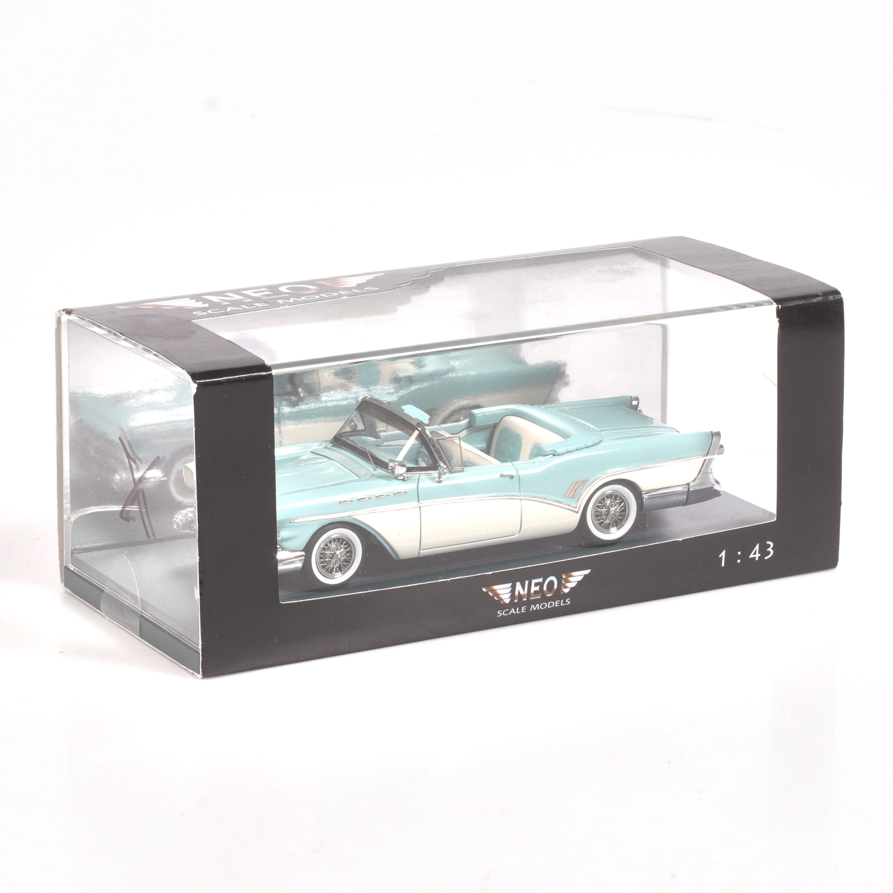 MODELLBIL, metall/resin, Buick Roadmaster Convertible, NEO Models, skala 1:43.