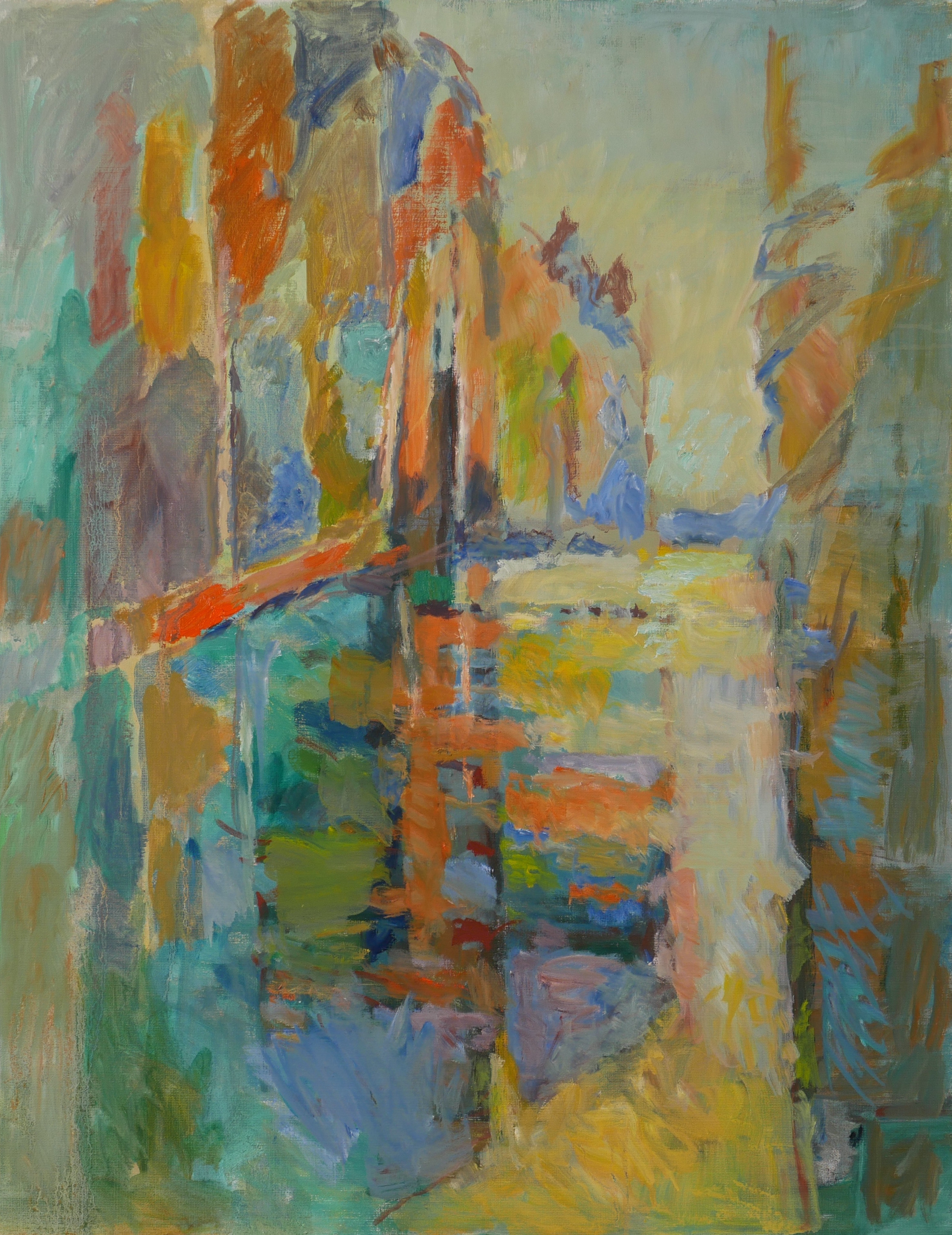 ROLF INGVAR KARLSSON. Alsterån, olja på duk, osignerad.