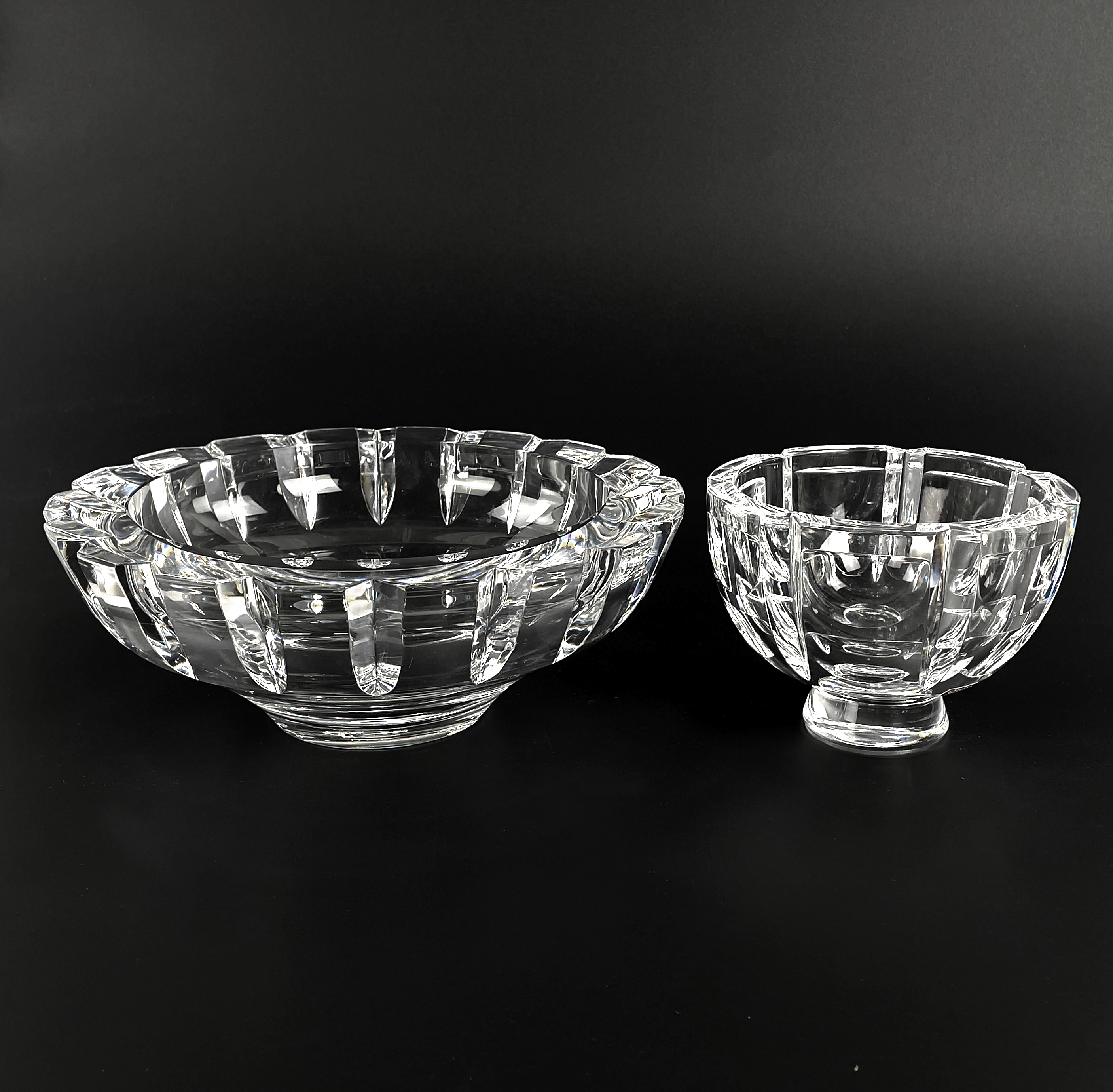 SKÅLAR, 2 st, glas, bl a Simon Gate, Orrefors.