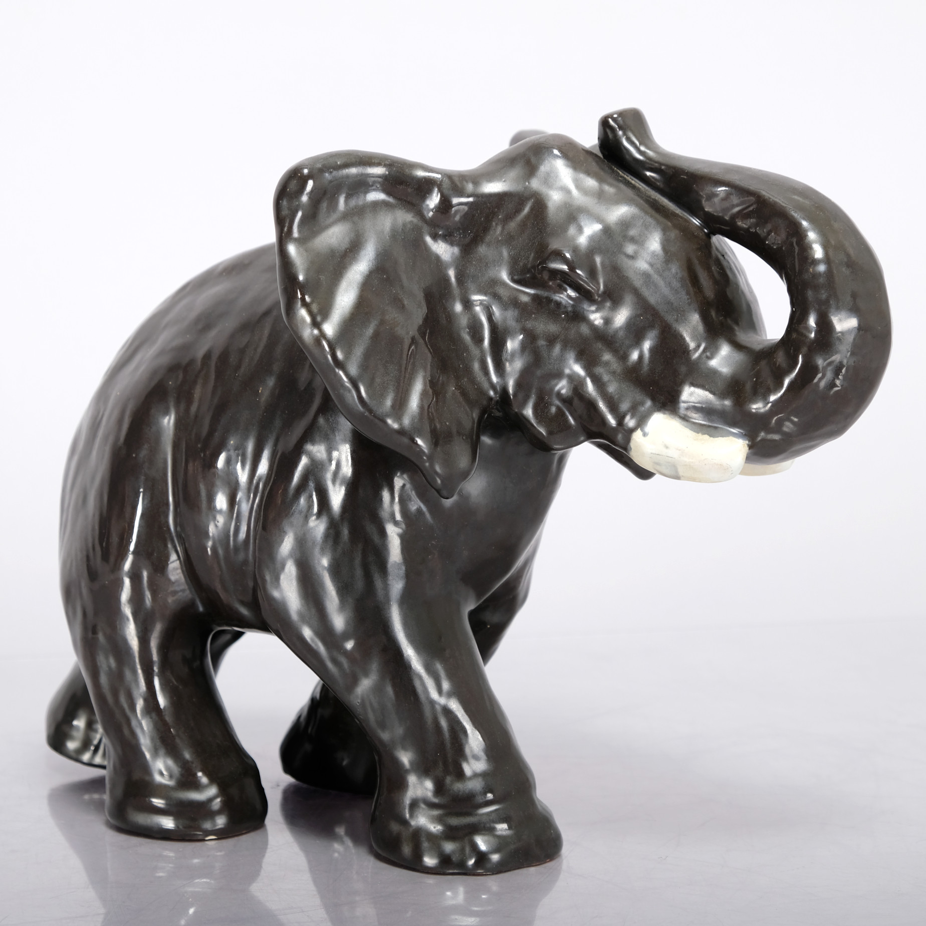 ANNA-LISA THOMSON. Figurin, "Elefant", Keramik, Upsala-Ekeby.