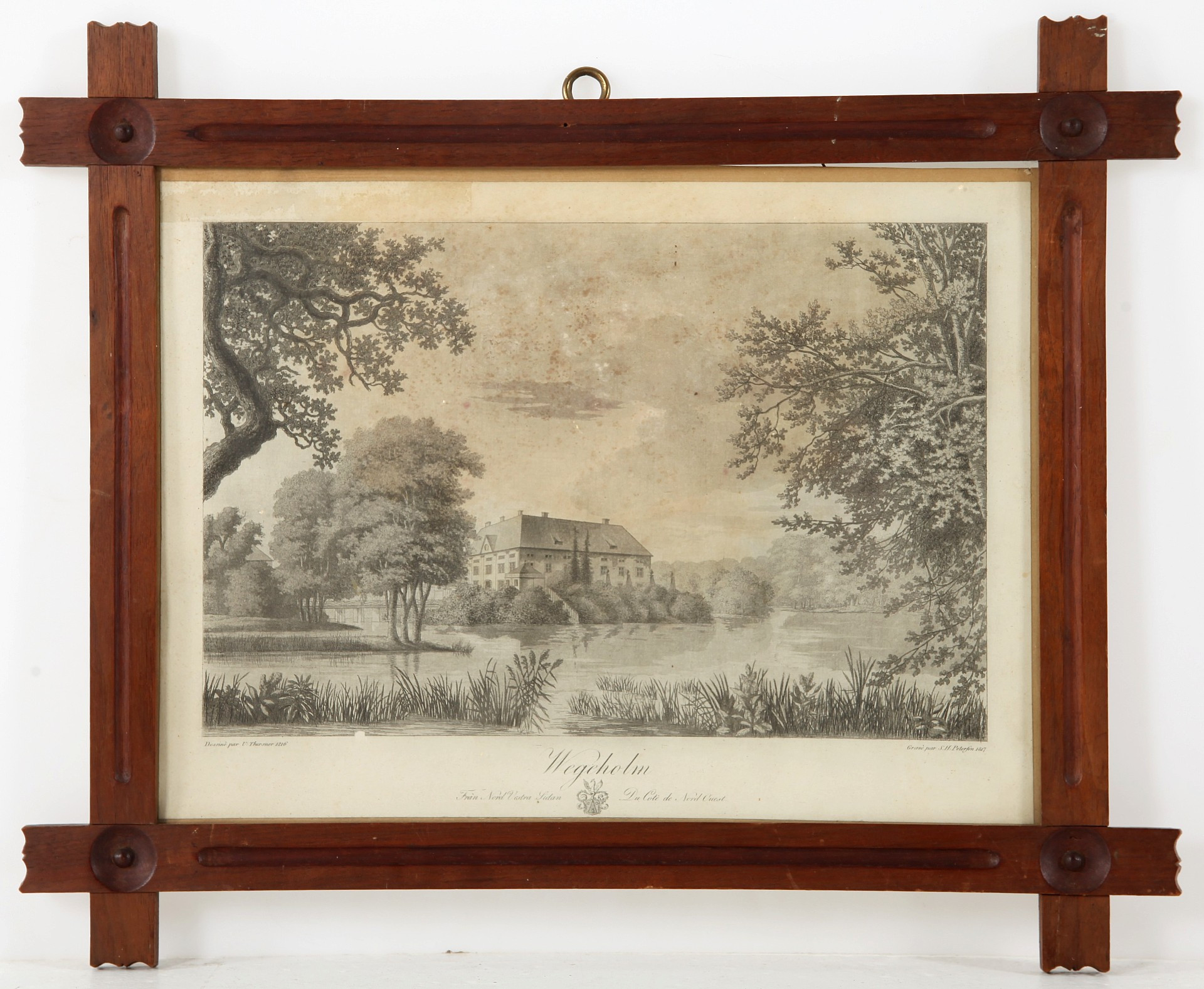 KOPPARSTICK, "Wegeholm Från Nord Vestra Sidan" 1817.