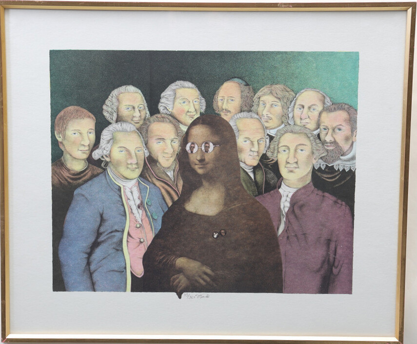 VLADIMIR BECK. Figurer, Färglitografi, signerad och numrerad.