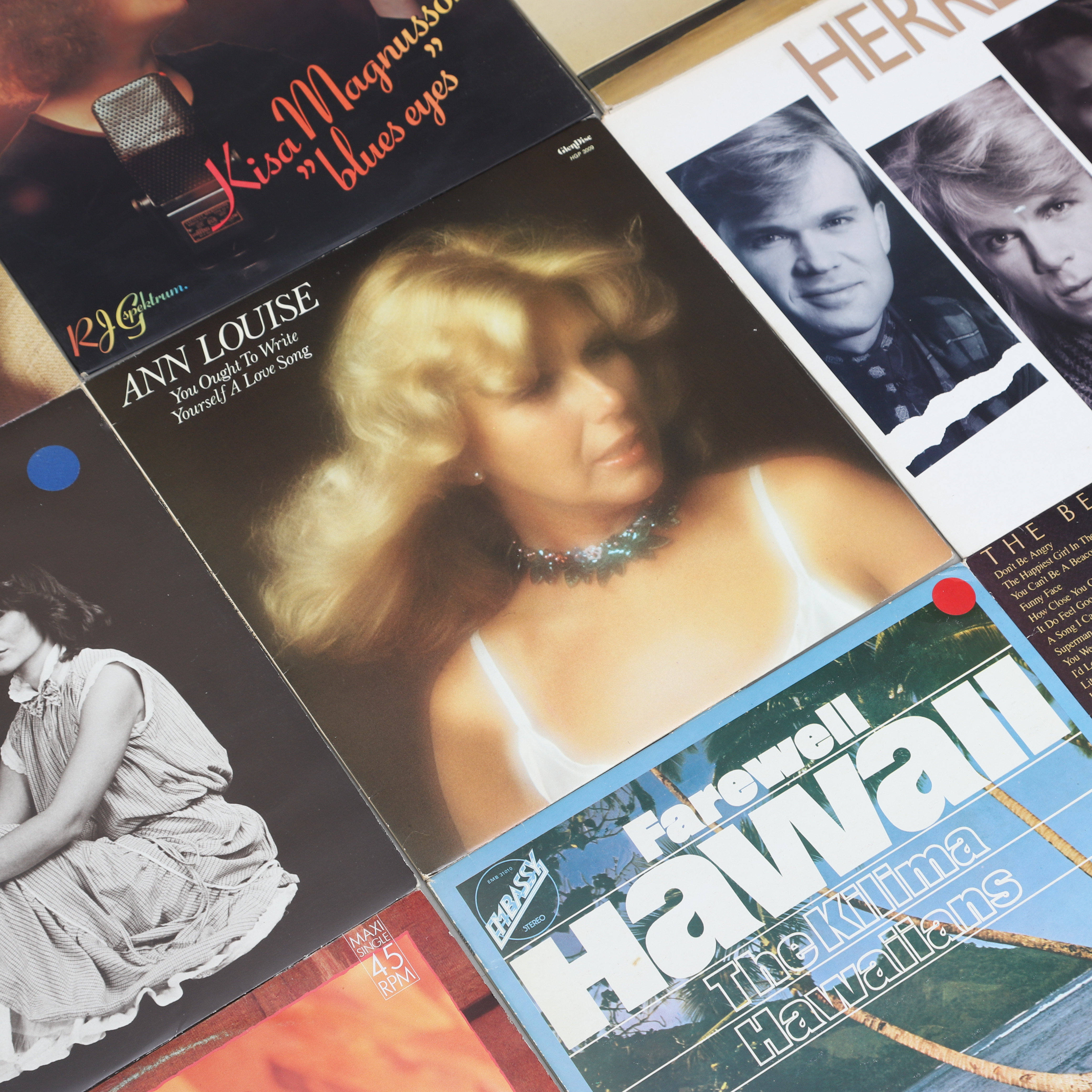 PARTI VINYLSKIVOR, blandade artister, b.la. pop, jazz, disco m.m.