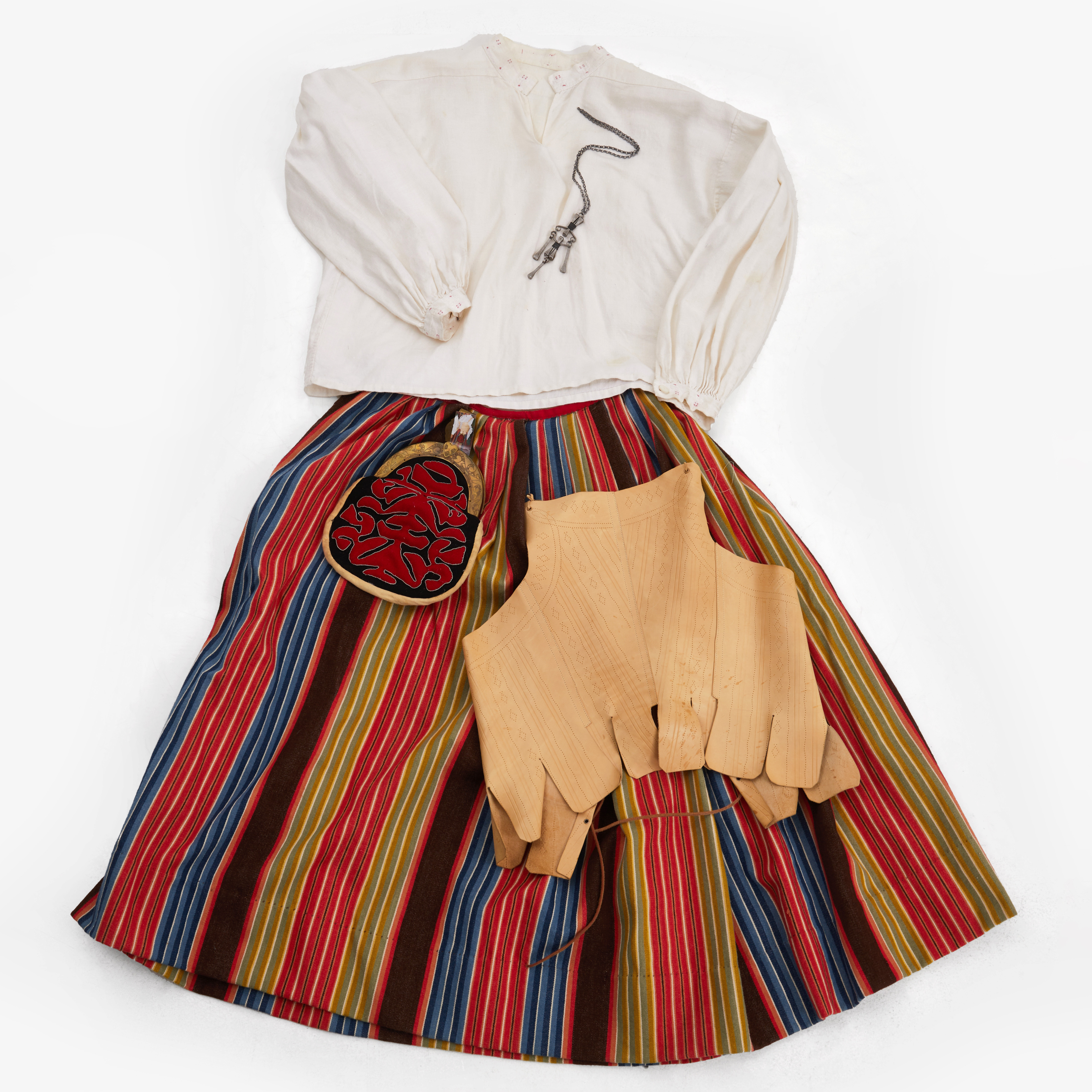 FOLKDRÄKT, Medelpad, storlek ca 40-42.