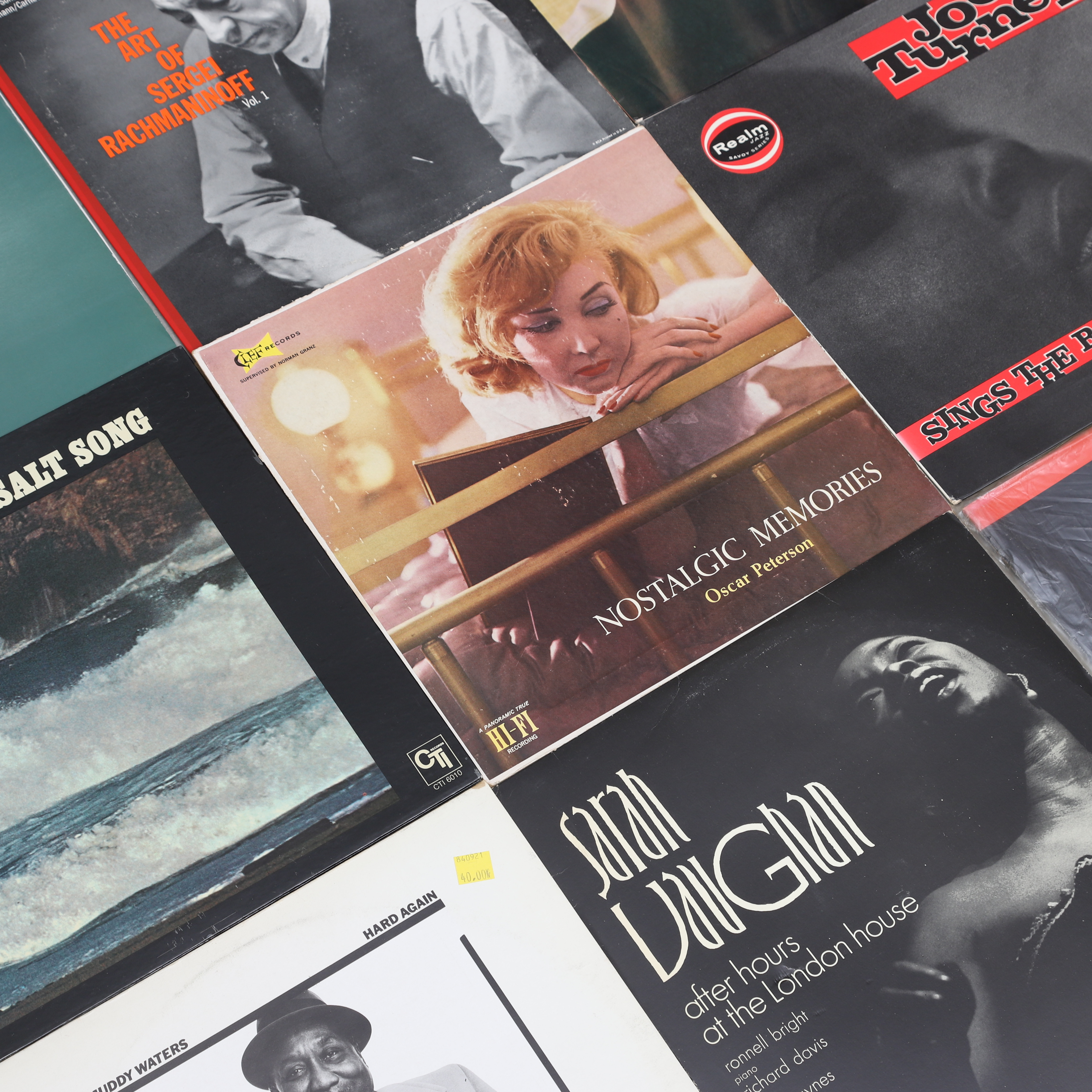 PARTI VINYLSKIVOR, blandade artister, b.la. jazz.