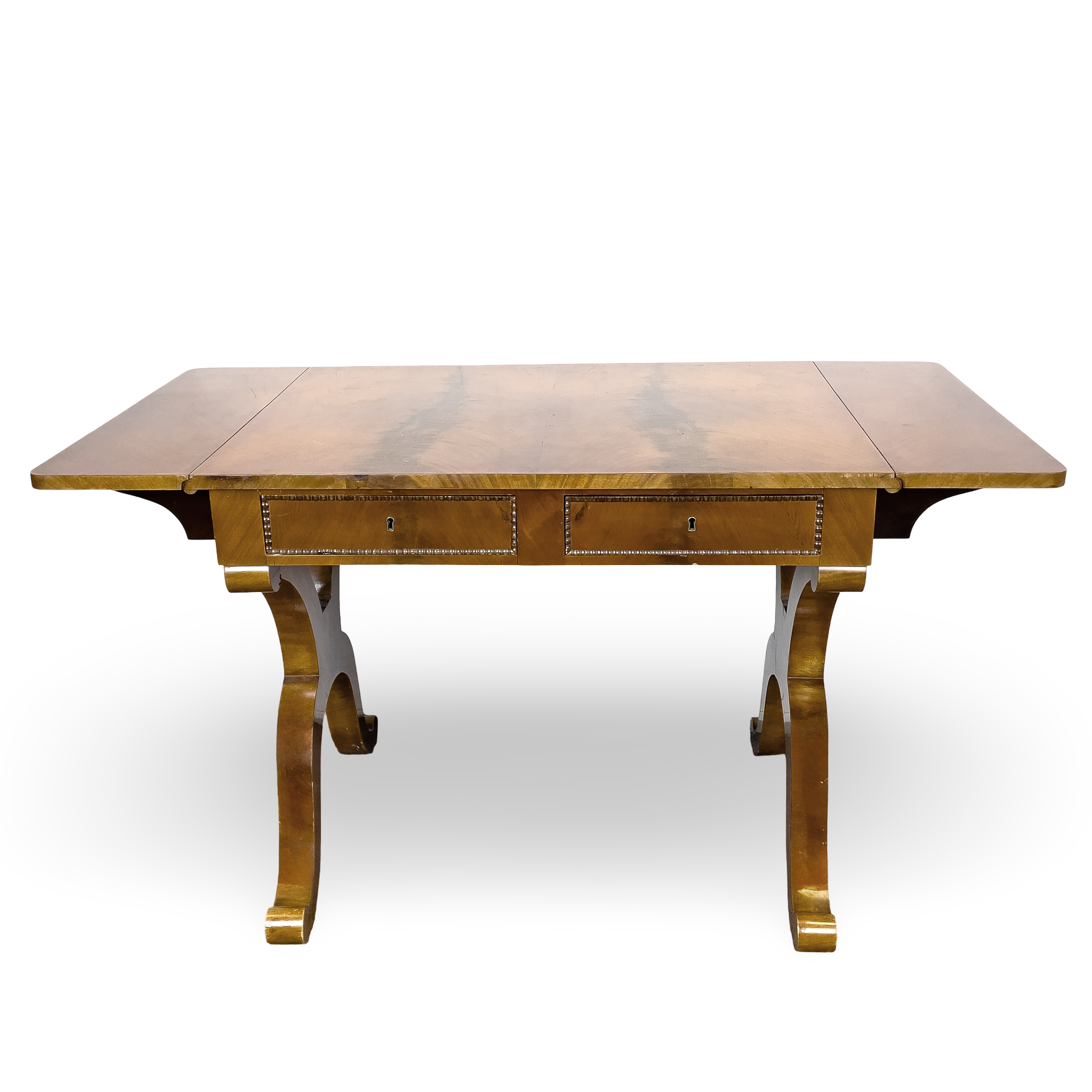 KLAFFBORD. Karl Johan-stil, fanerat trä, tidigt 1900-tal.