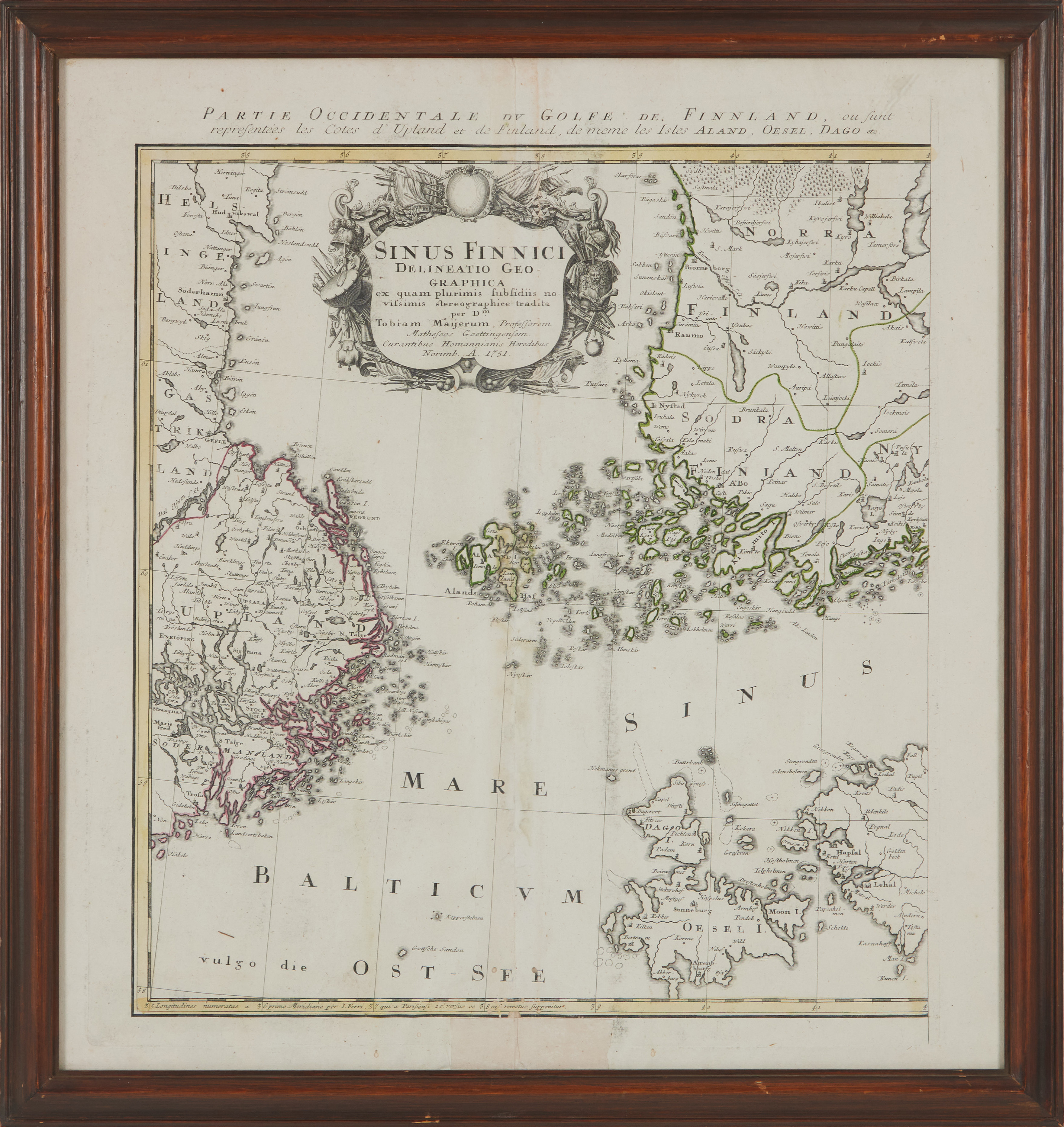 GULF OF FINLAND 1751, SINUS FINNICI, only 1 sheet.