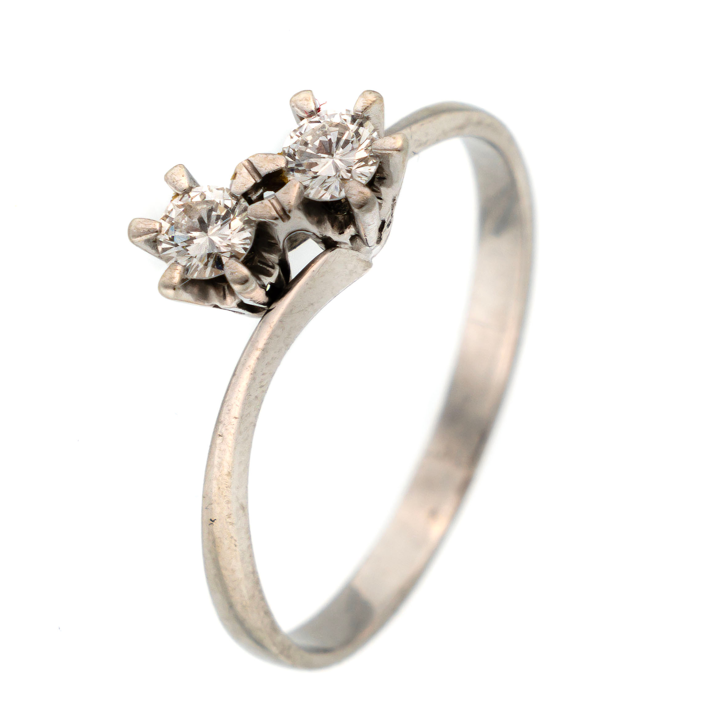 TVILLINGRING / STJÄRNRINGEN. 18K Guld 1900-tal.