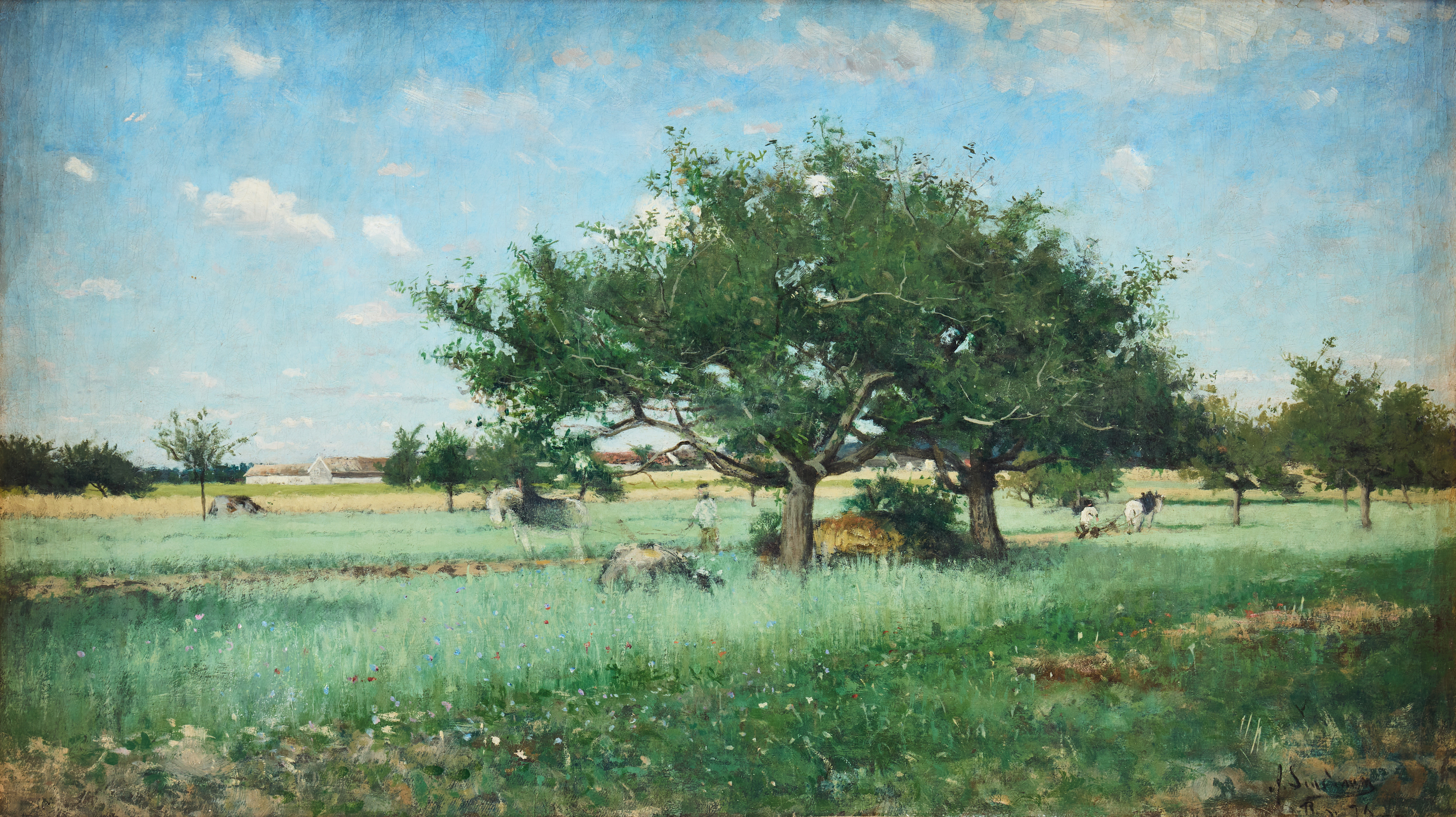 AXEL LINDMAN. Franskt landskap.