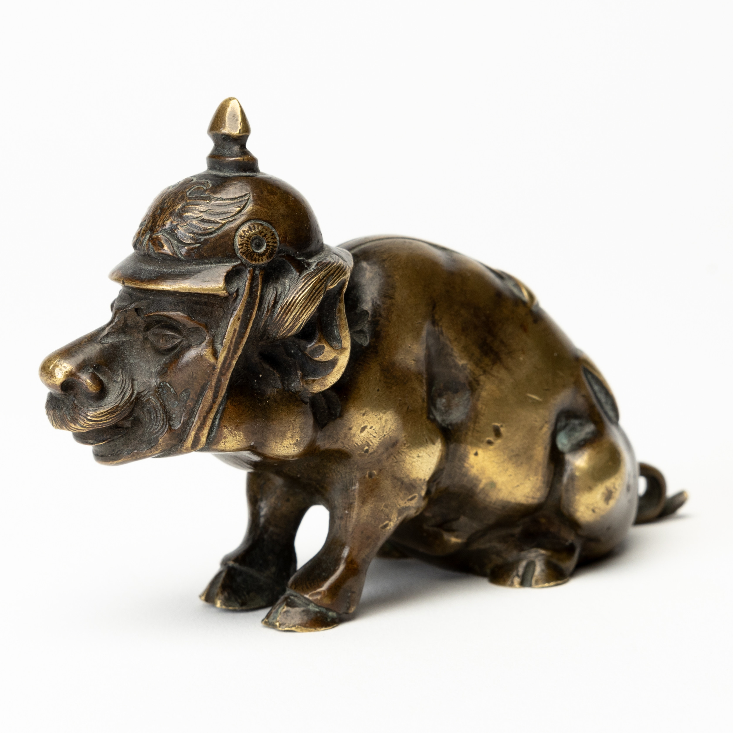 EUGÈNE GIRAULT. Gris, Skulptur, brons, signerad, tidigt 1900-tal.