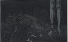 JÖRGEN BOBERG. Sagobild, etsning, signerad.