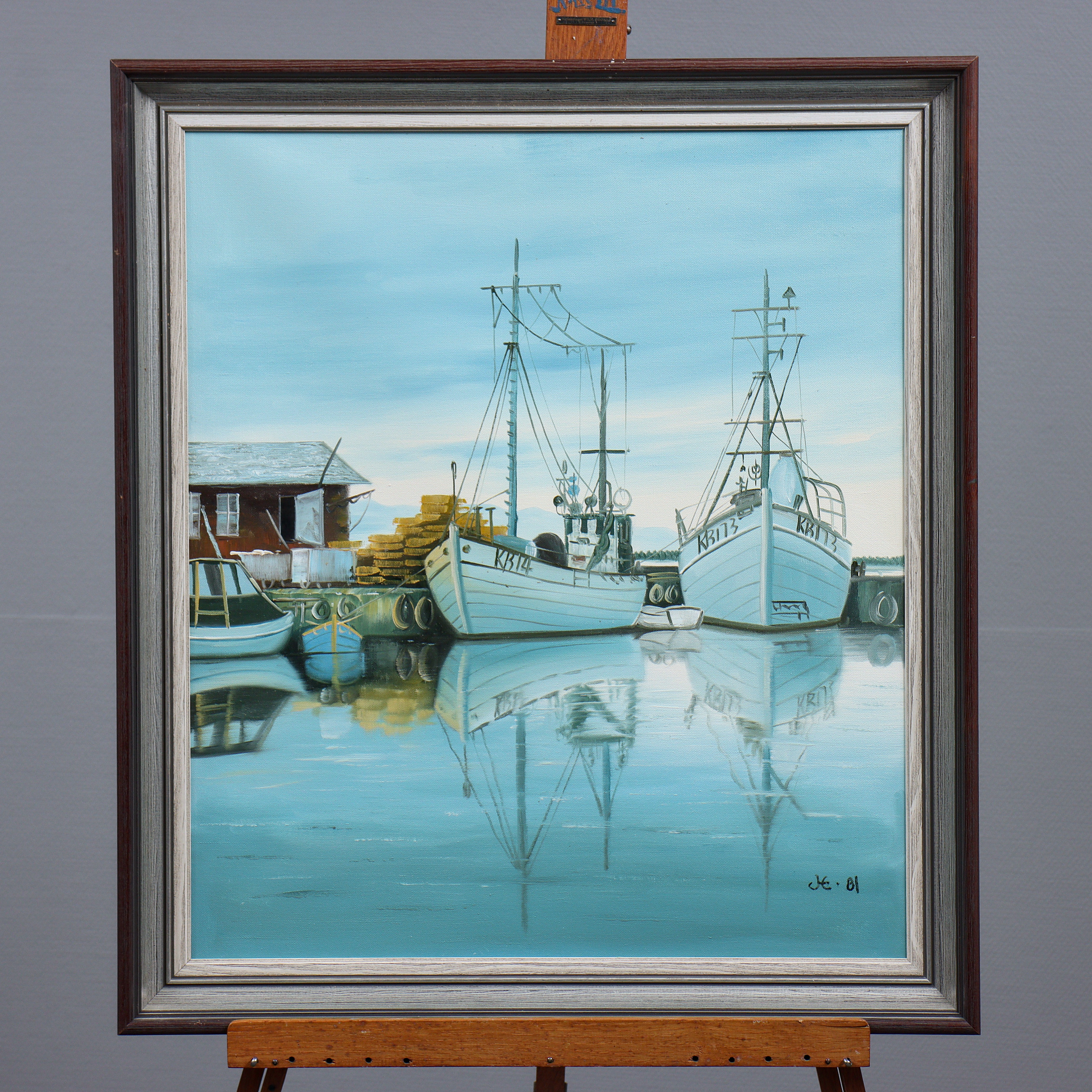 HELLE EBELER, OLJA PÅ DUK, SIGNERAD, DATERAD 81.