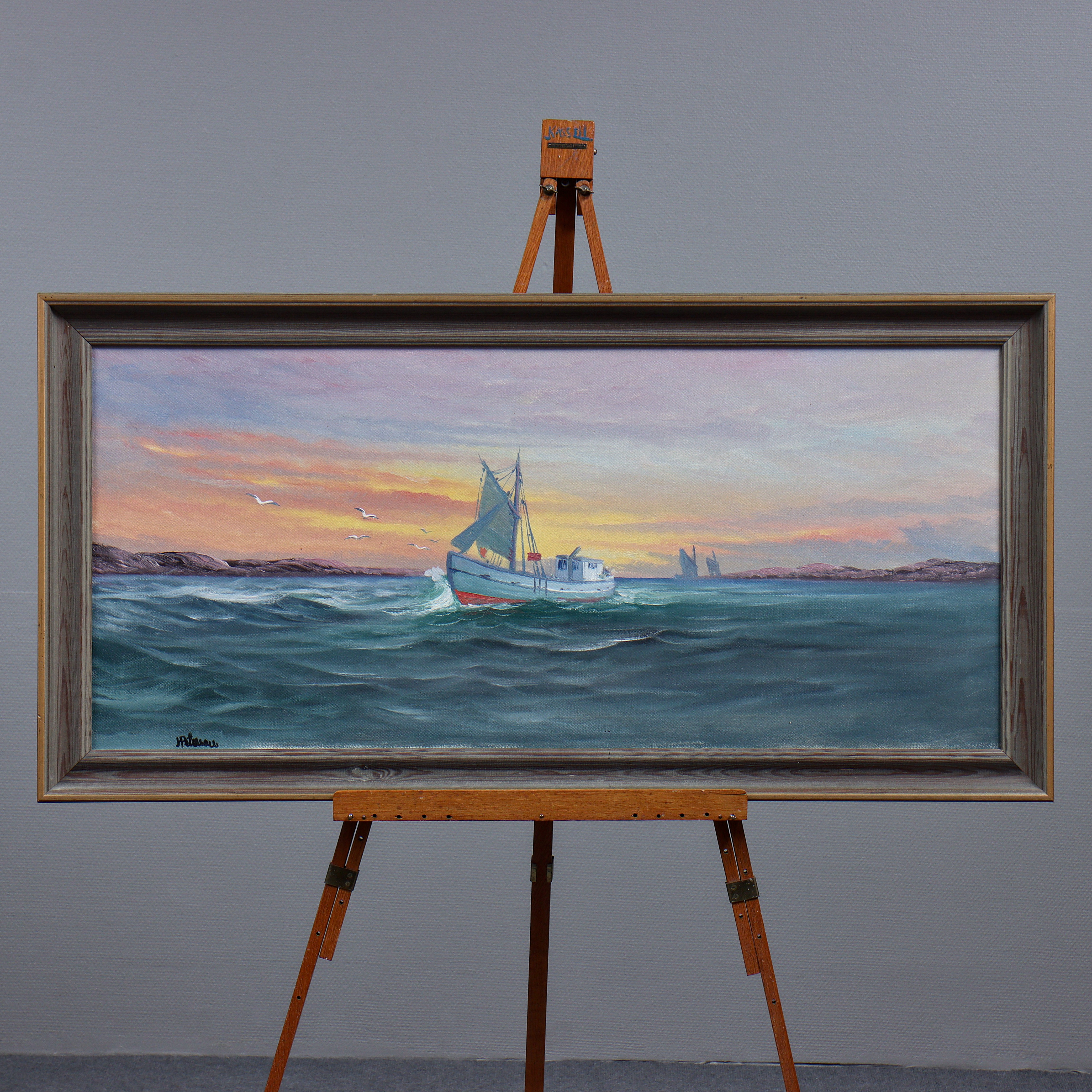 OIDENTIFIERAD KONSTNÄR, OLJA PÅ DUK, SIGNERAD J/H PETERSSON.