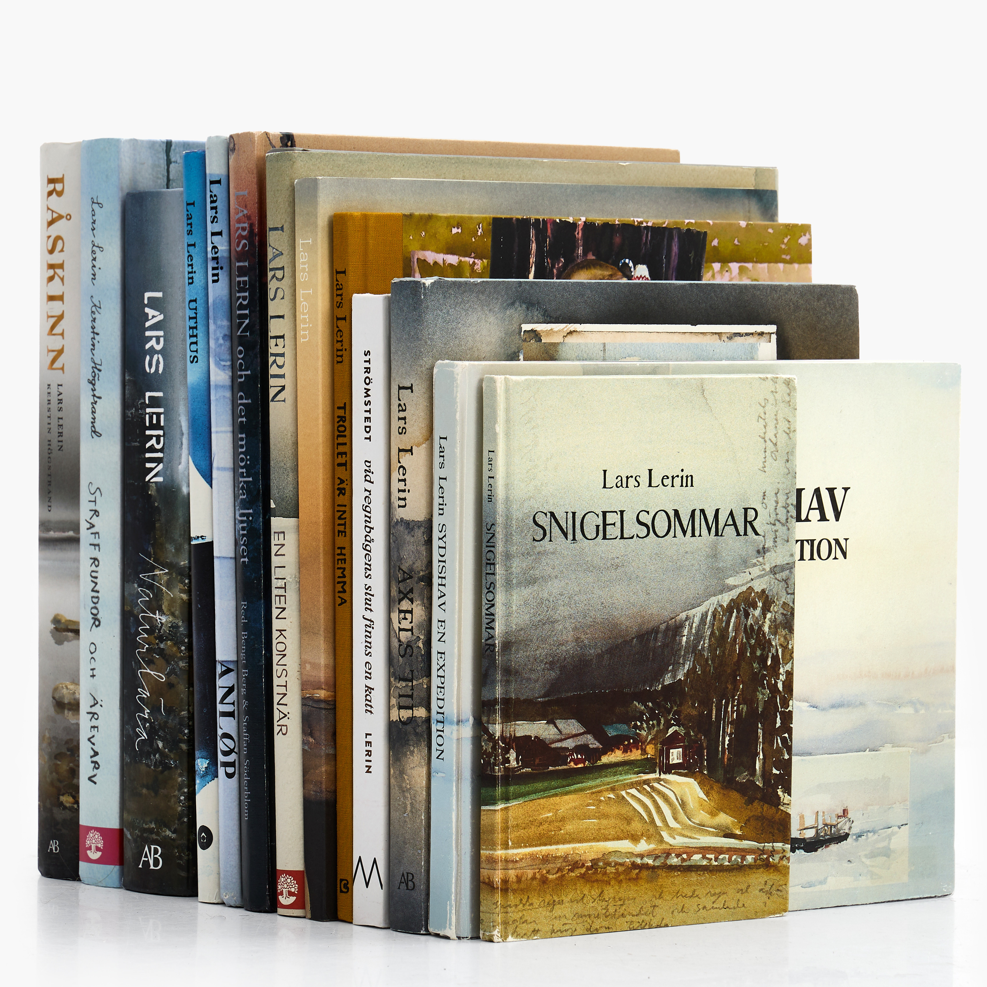 LARS LERIN, 1:a upplagor, 13 vol., böcker.