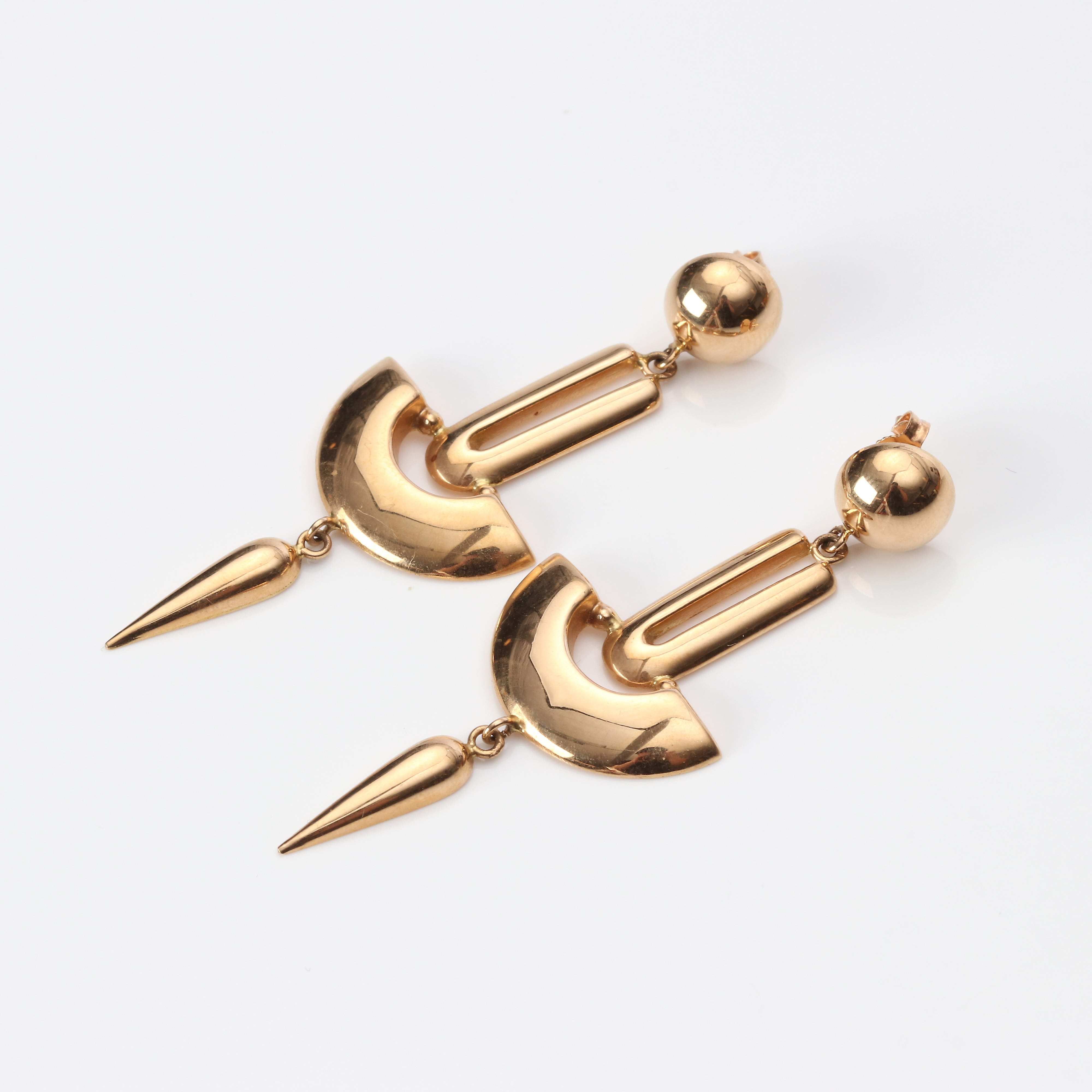 ÖRHÄNGEN, ETT PAR. 18k guld, vikt ca 7,5 gram.