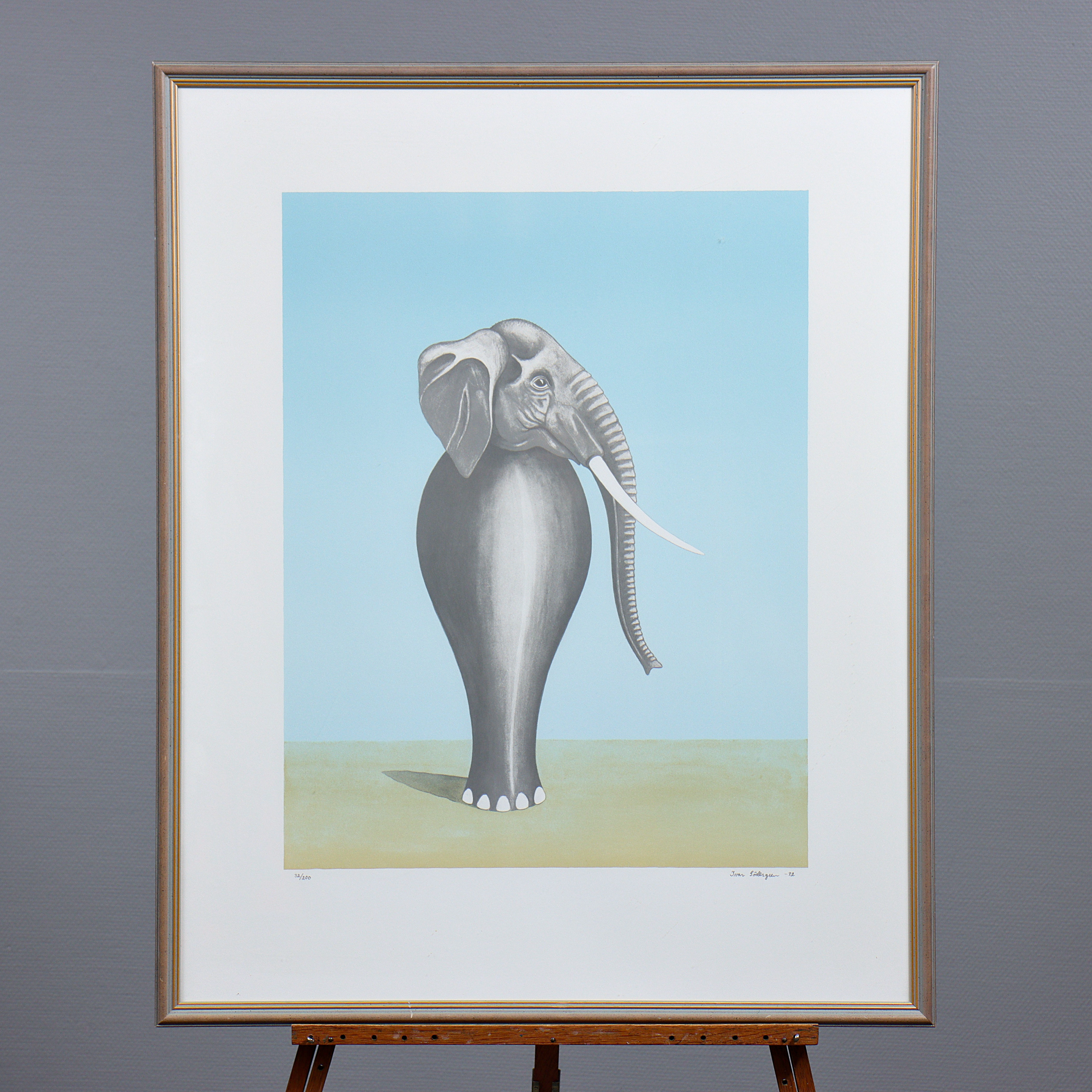 IVAR SÖDERGREN, LITOGRAFI 32/200, SIGNERAD, DATERAD 92.