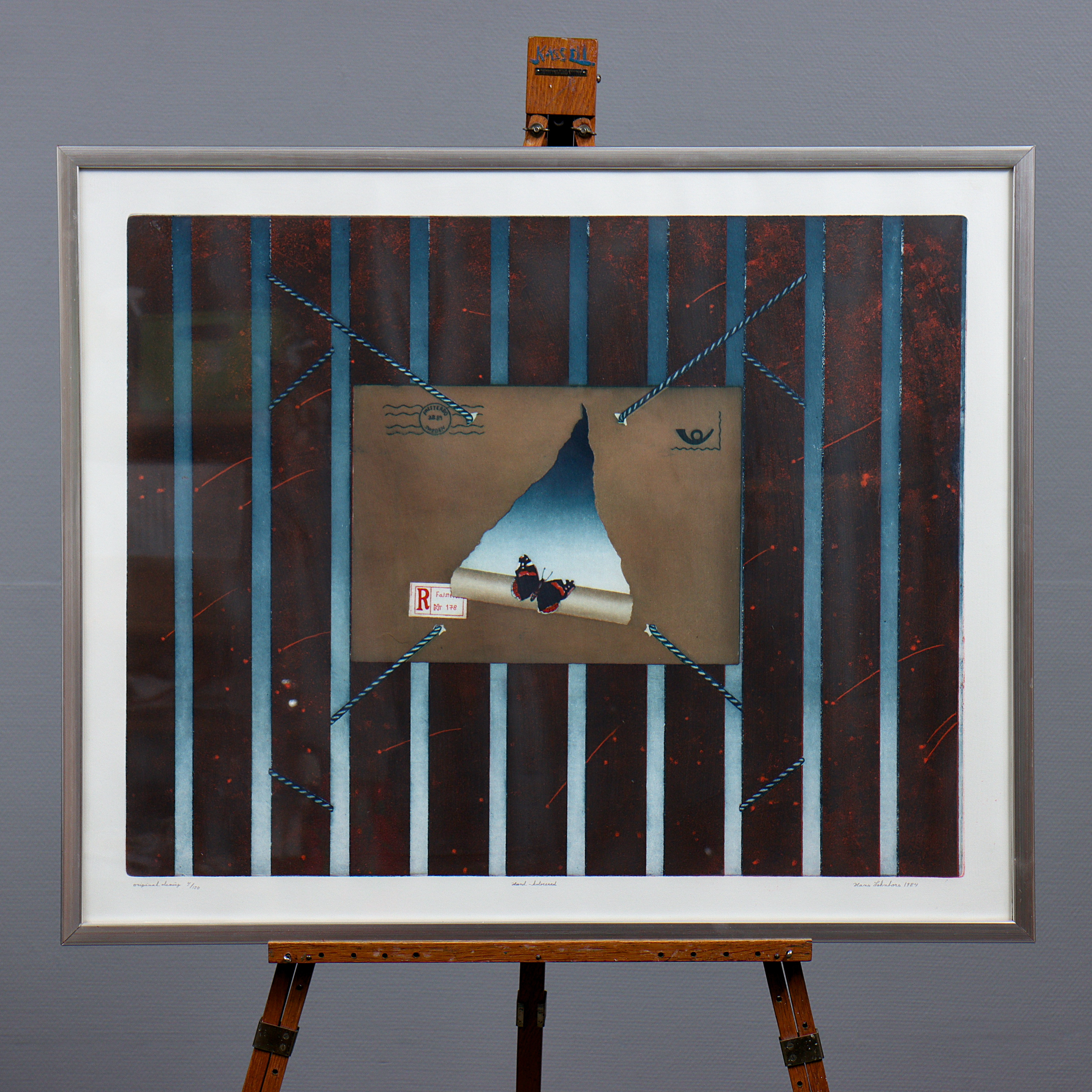 HANS JOHNFORS, FÄRGLITOGRAFI 4/150, SIGNERAD.