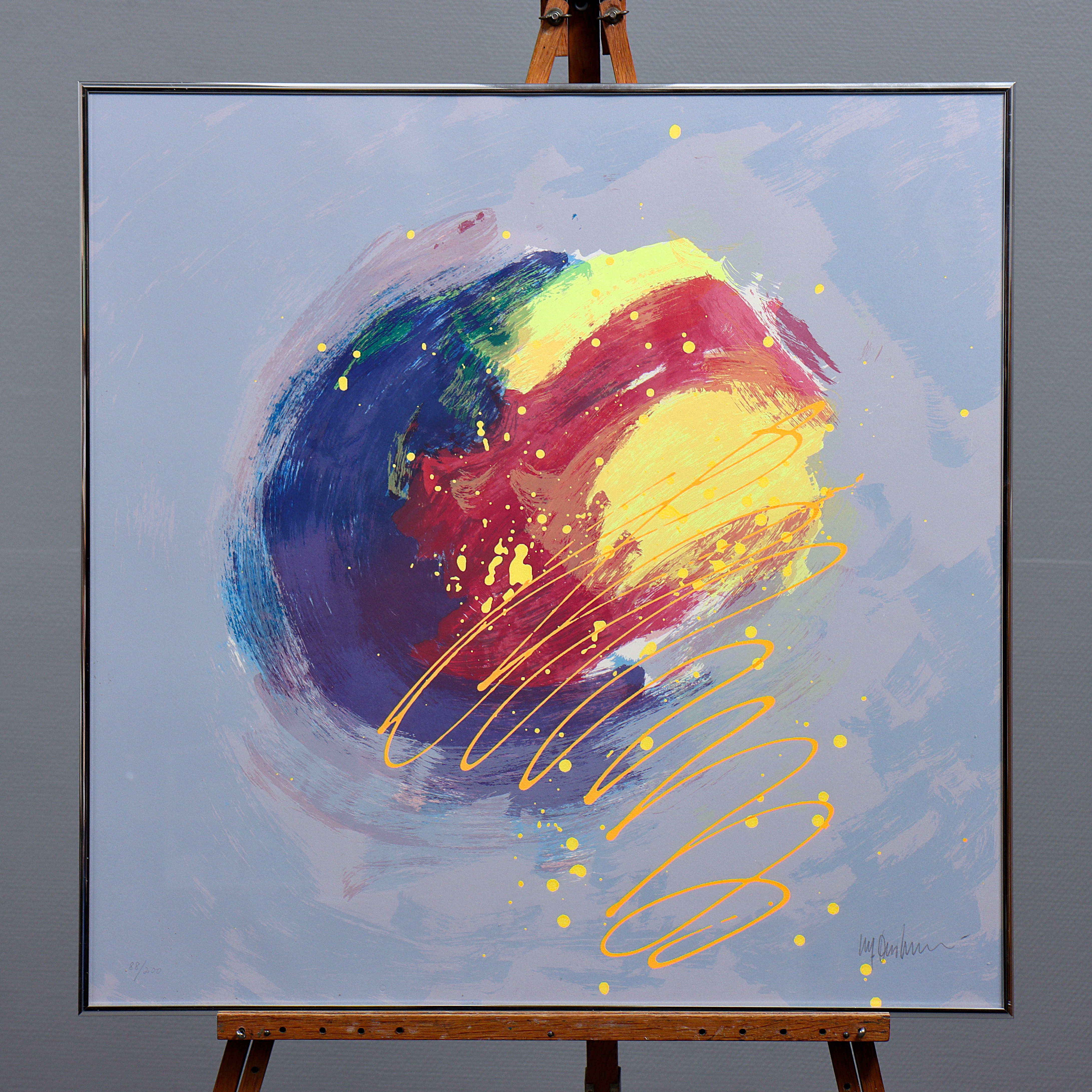 ULF ONSBERG. FÄRGLITOGRAFI 88/200, SIGNERAD.