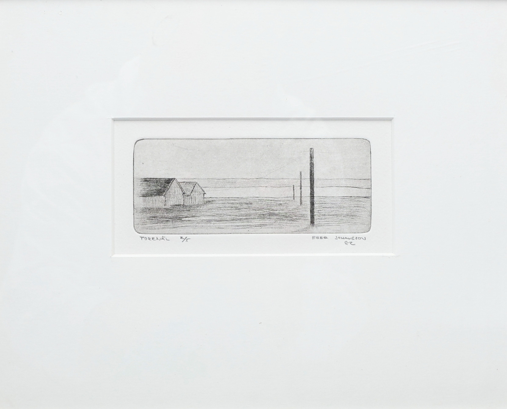 BLANDADE KONSTNÄRER. Oidentiferade odentifierade konstnärer, signerade.