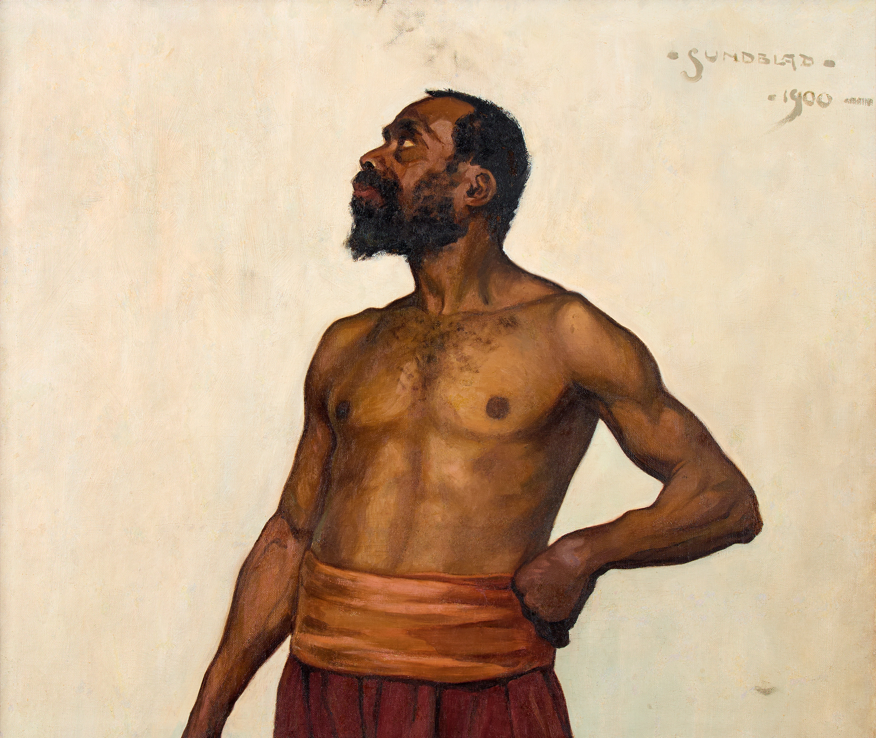 ARVID WERNER SUNDBLAD. Modellstudie av Pierre Louis Alexandre "Petterson".