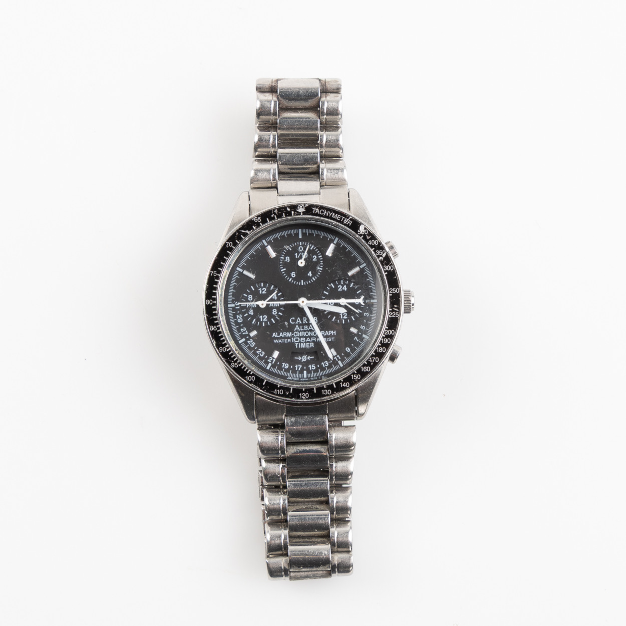 SEIKO ALBA CARIB, armbandsur, Alarm, Chronograph, Timer, stål.