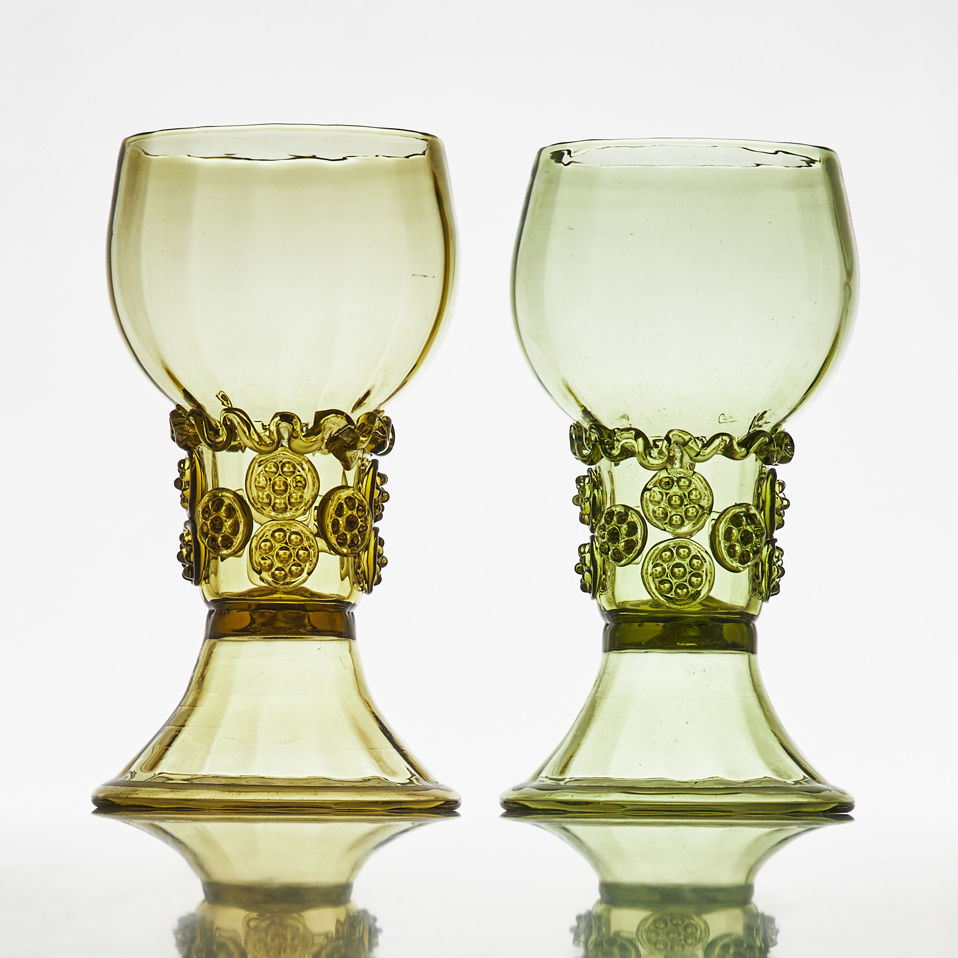 REMMARE, 12 st, "Stockholm", samtida, tillverkad efter modell från Kungsholms glasbruk 16/1700-tal.