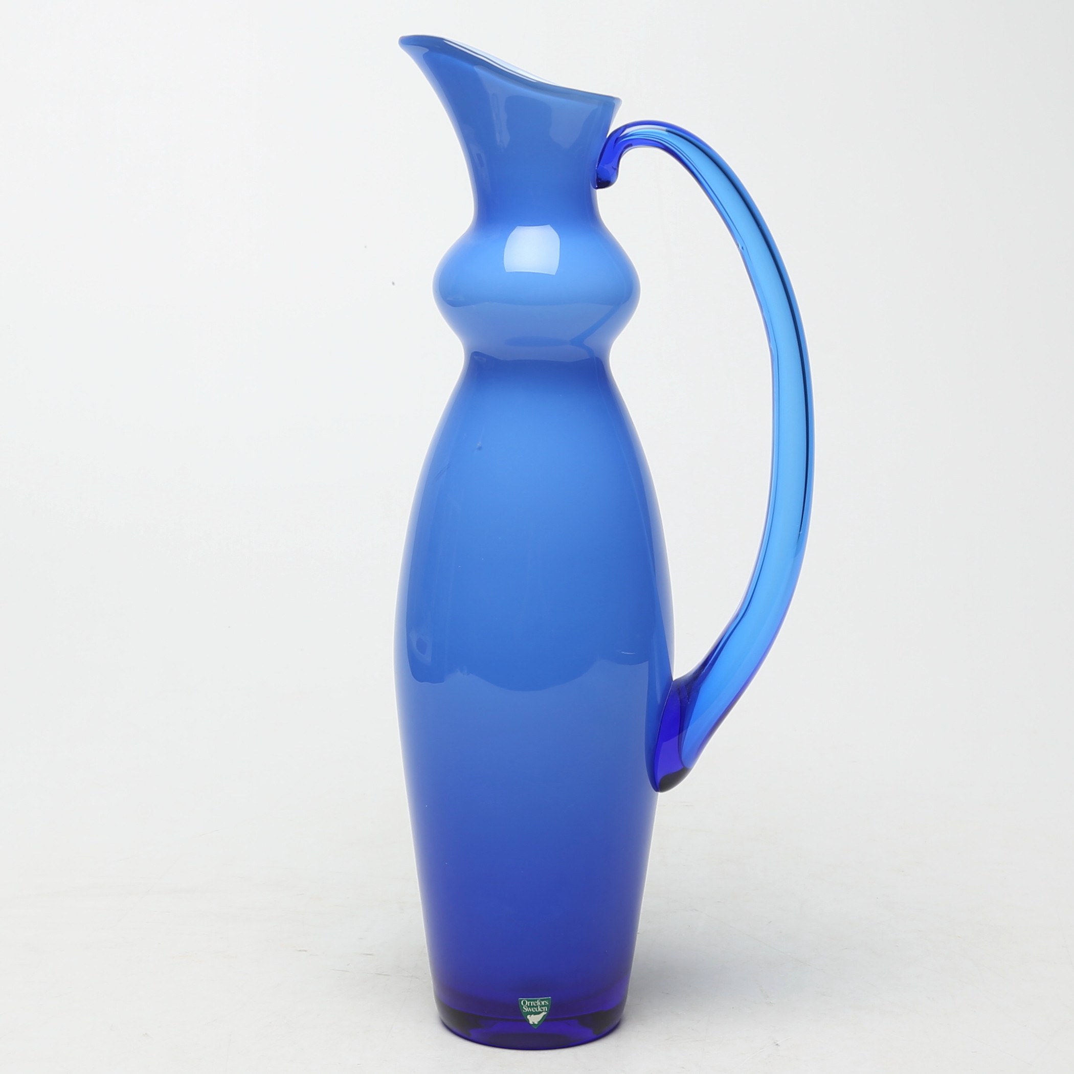 ERIKA LAGERBIELKE. TILLSKRIVEN. VAS, glas, Orrefors, endast etikett.