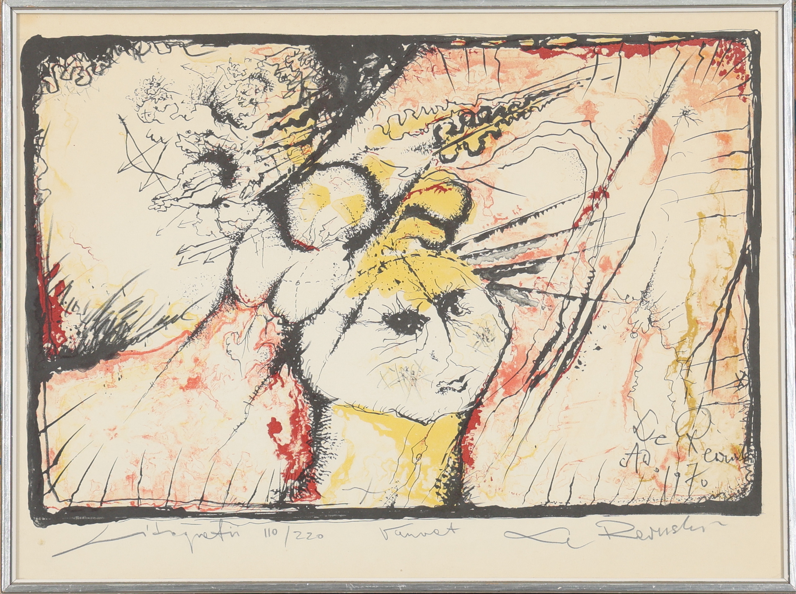 LECH RZEWUSKI. LITOGRAFI, signerad samt numrerad.