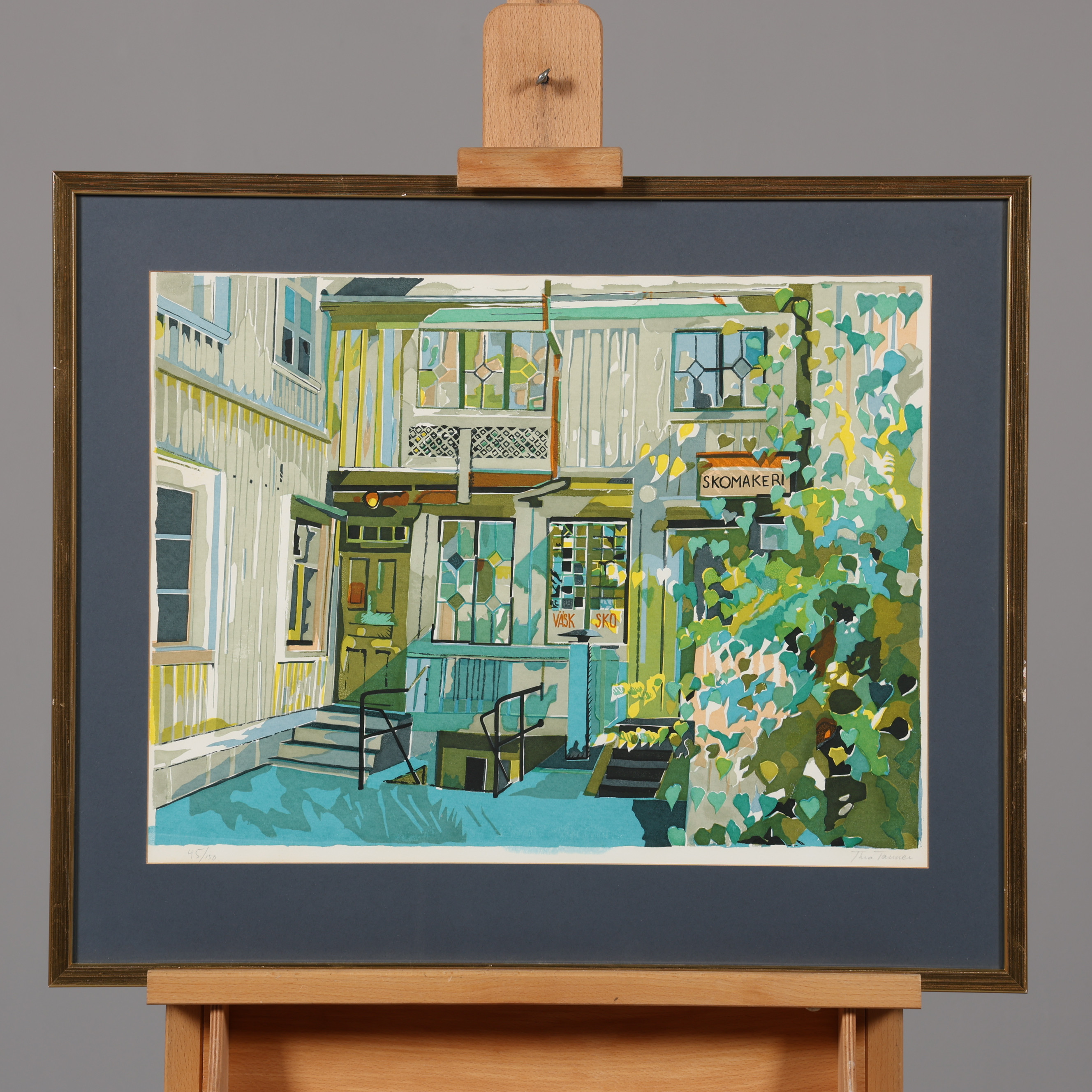 THEA TANNER. LITOGRAFI, signerad, numrerad 45/150.