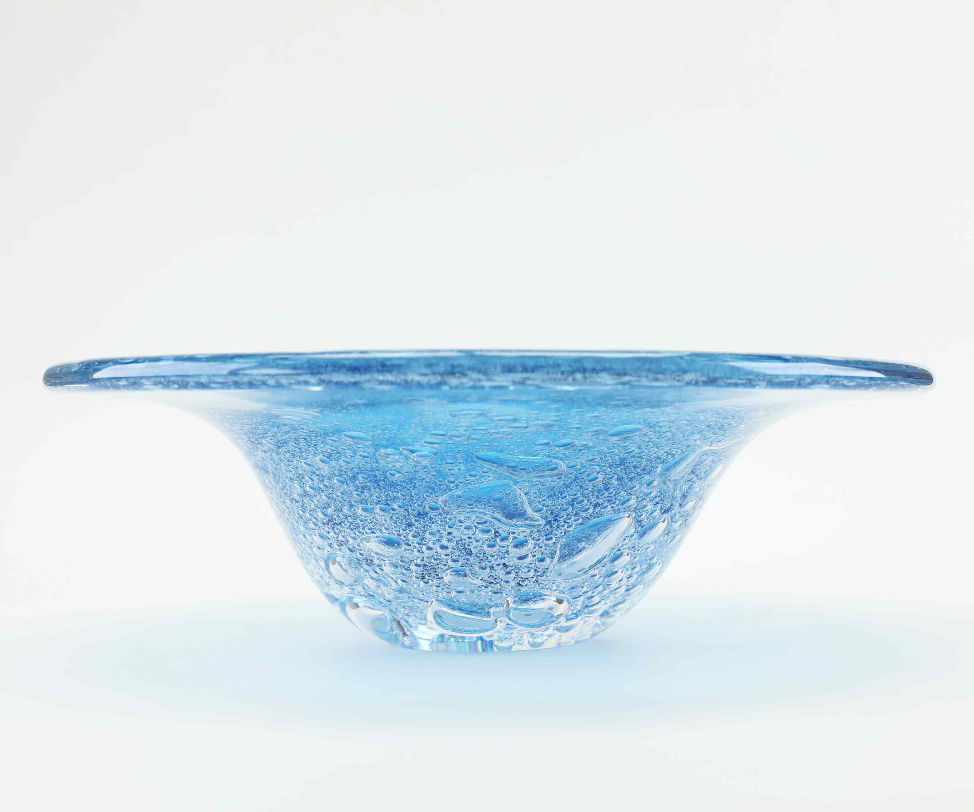 LENNART NISSMARK. Skålfat, glas, signatur signerad, Studio Åhus, 2015.