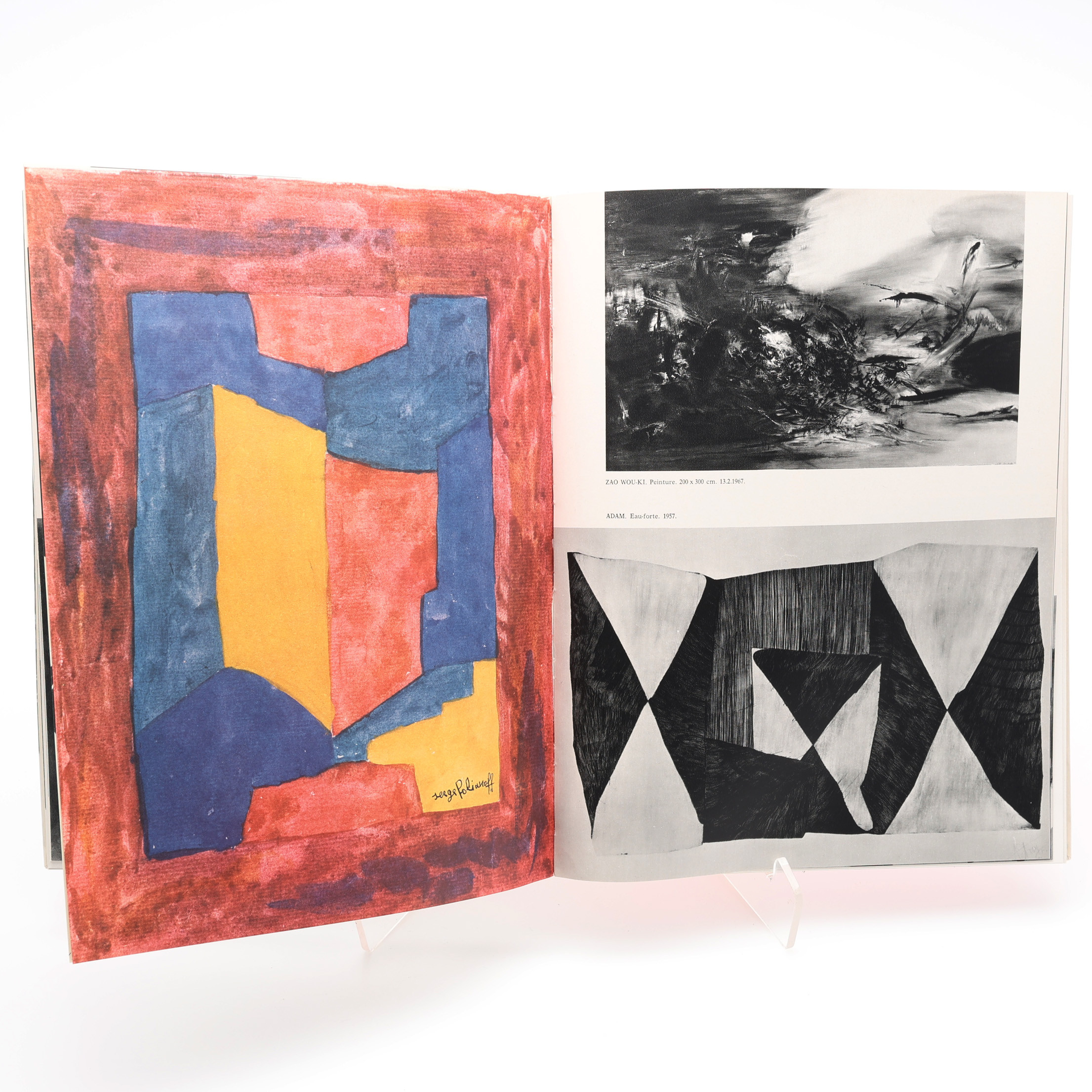 MODERNISM. XXE SIÉCLE NR. 28 1967 MED EN KOLORERAD TRIPPELLITOGRAFI AV JOAN MIRO OCH EN LITOGRAFI AV MARINO MARINI.