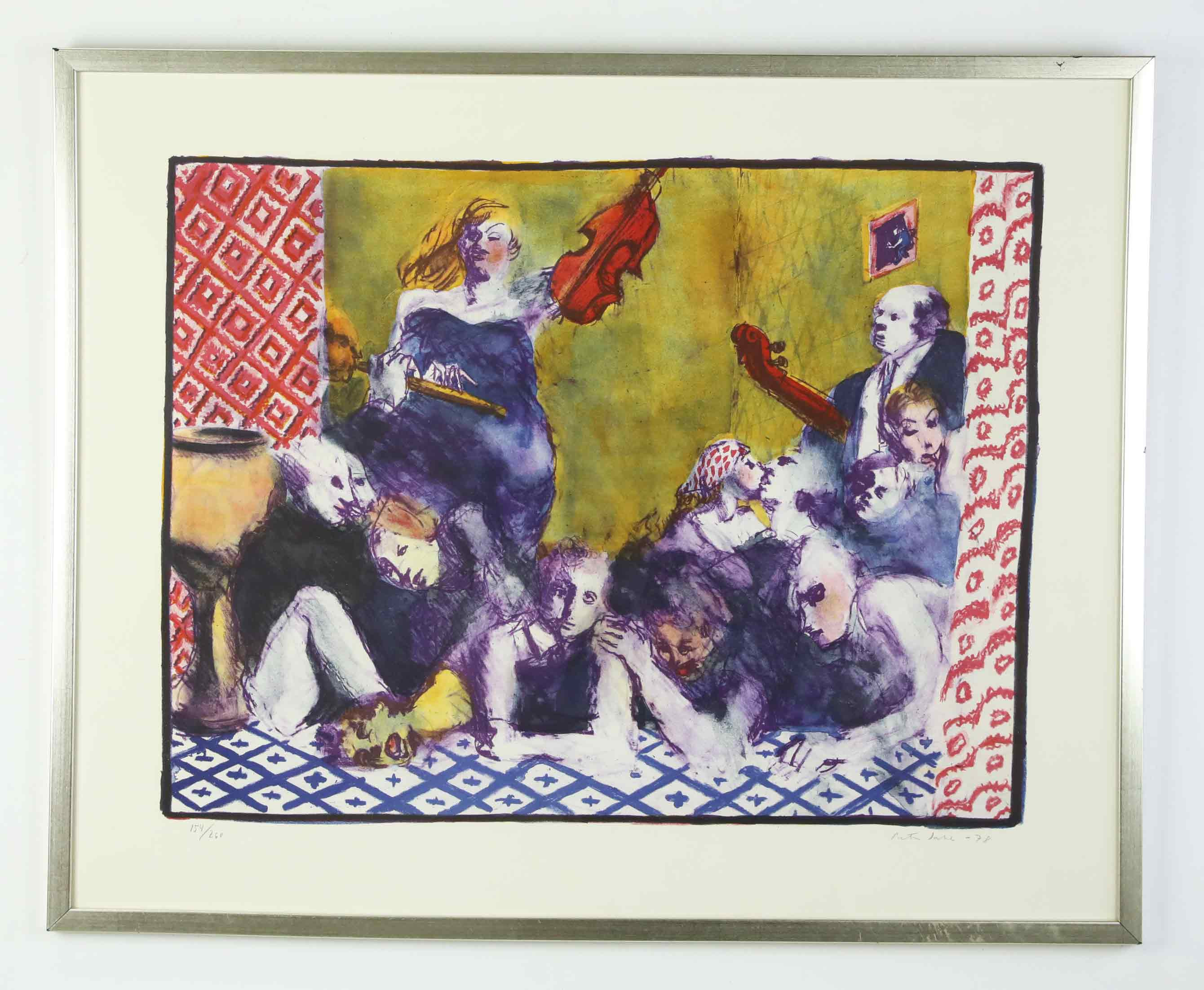 PETER DAHL. färglitografi, signerad, daterad, numrerad 154 av 260.