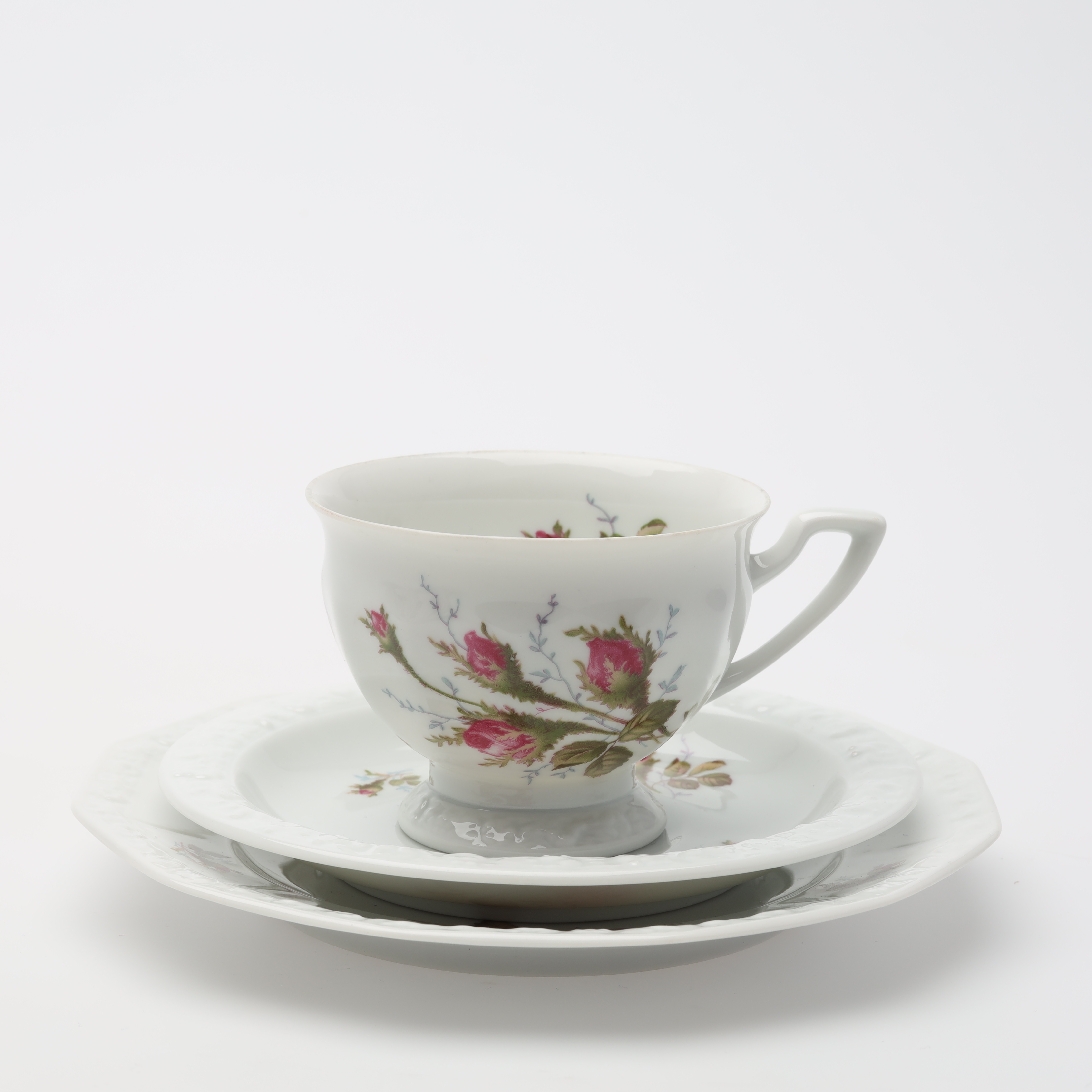 Images for 4890542. Coffee set, 36 pieces, “Maria”, decor of roses ...