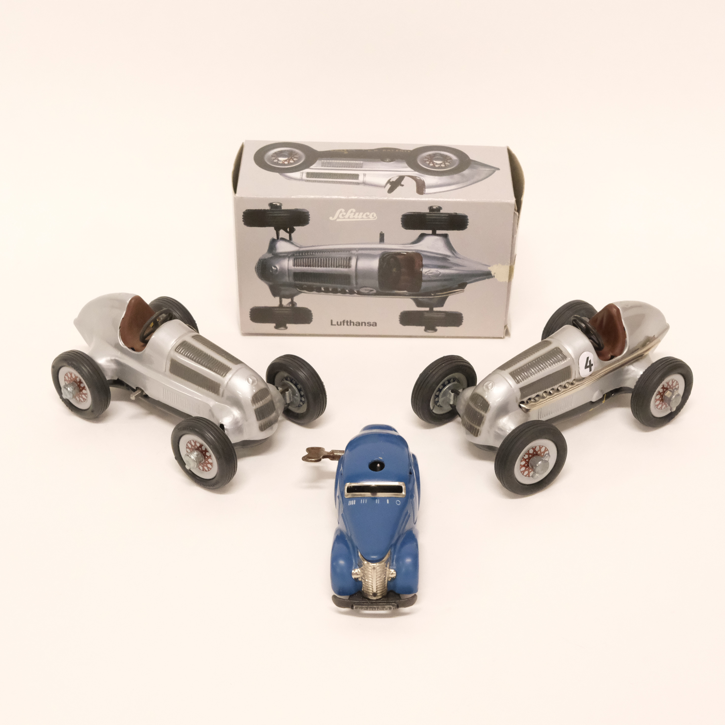 SHUCO. LEKSAKSBILAR, TRE DELAR. STUDIO 1050 OCH PATENT 3000. TYSKLAND, U.S.-ZONE.