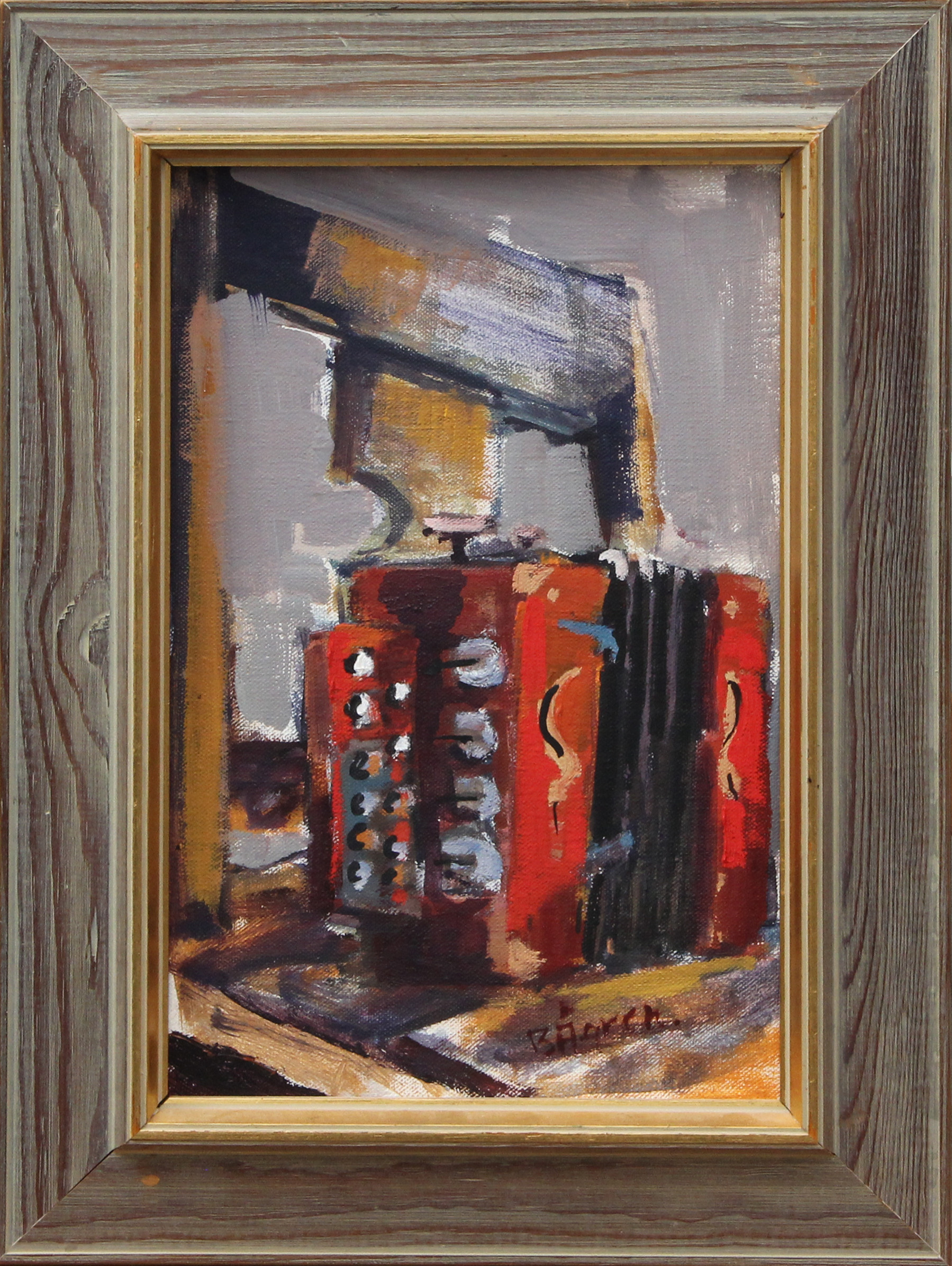 BENGT ÅGREN. OLJA, på pannå, signerad.