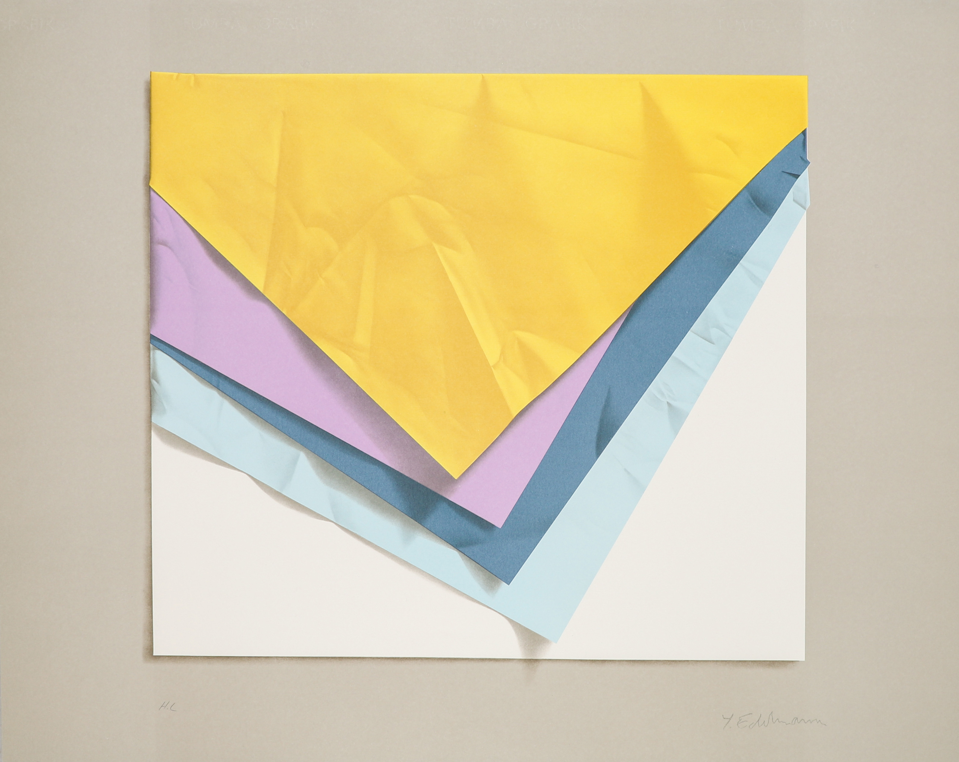 YRJÖ EDELMANN. Färglitografi, signerad och numrerad HC.