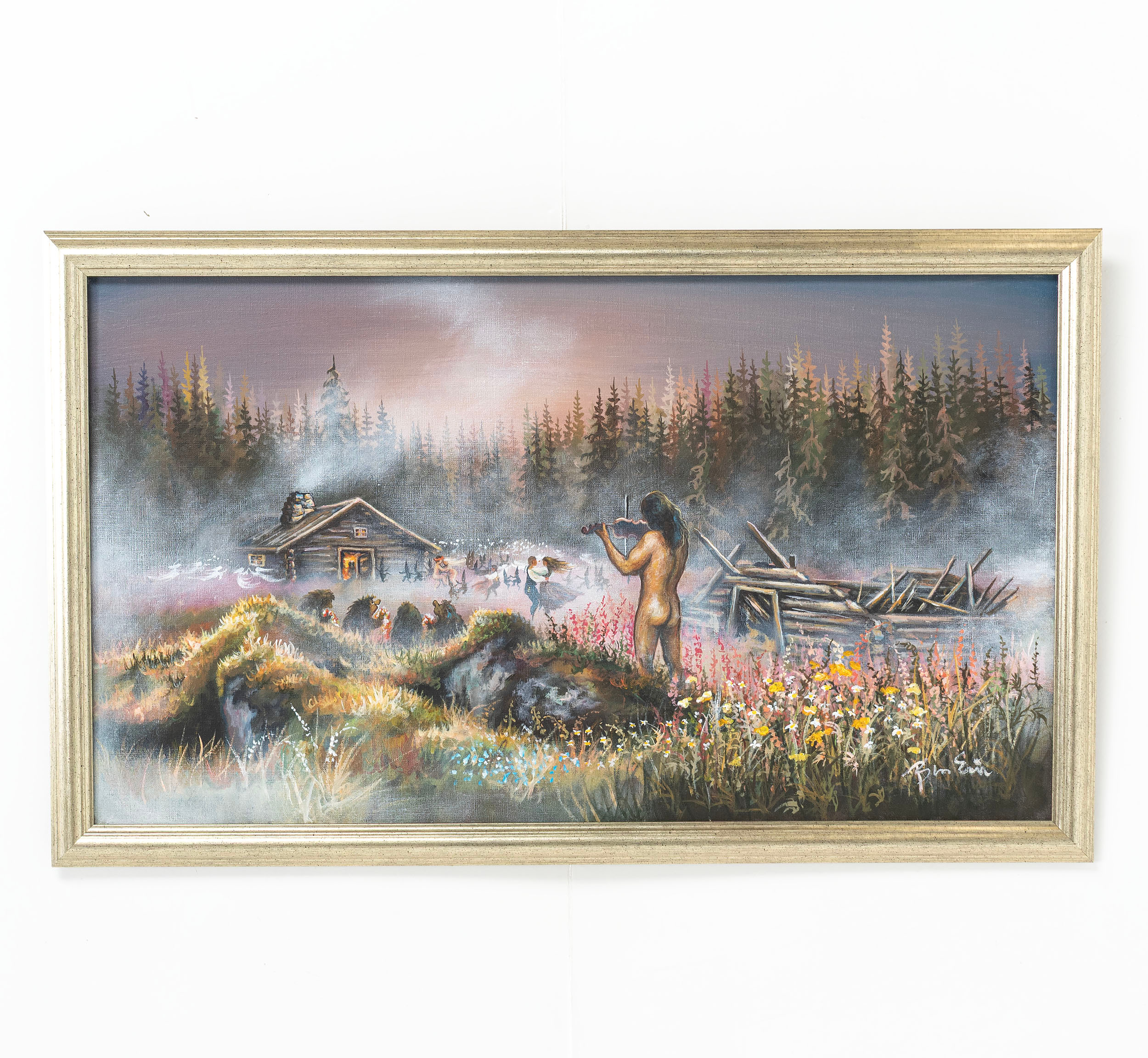 BROR-ERIC BERGQVIST. Olja på duk, signerad.