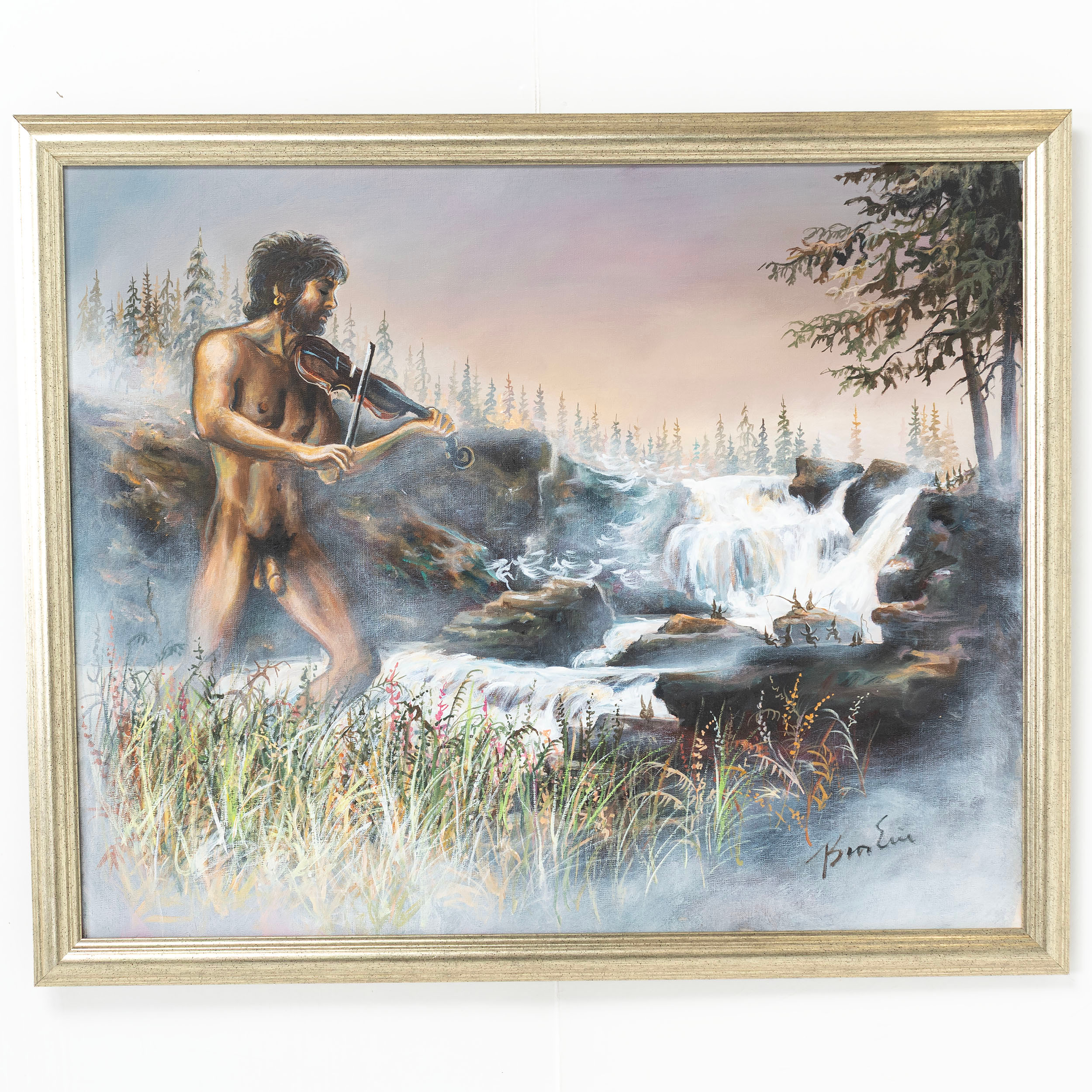 BROR-ERIC BERGQVIST. Olja på duk, signerad.