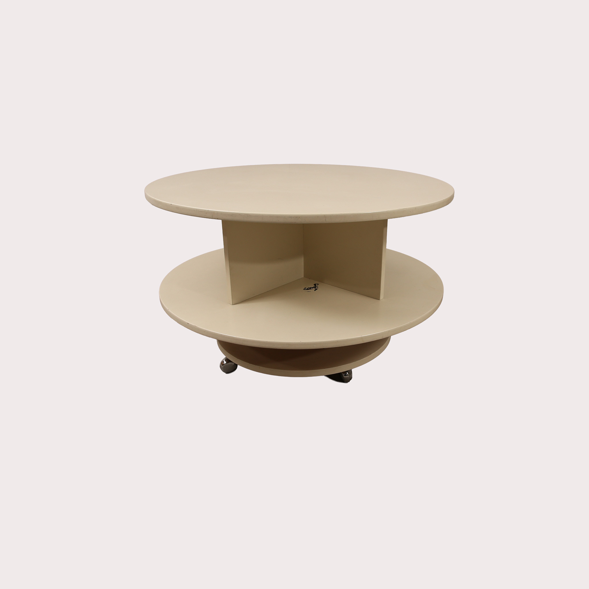 RUNT SNURRBART BORD MED 4 HJUL, 1900- talets slut.