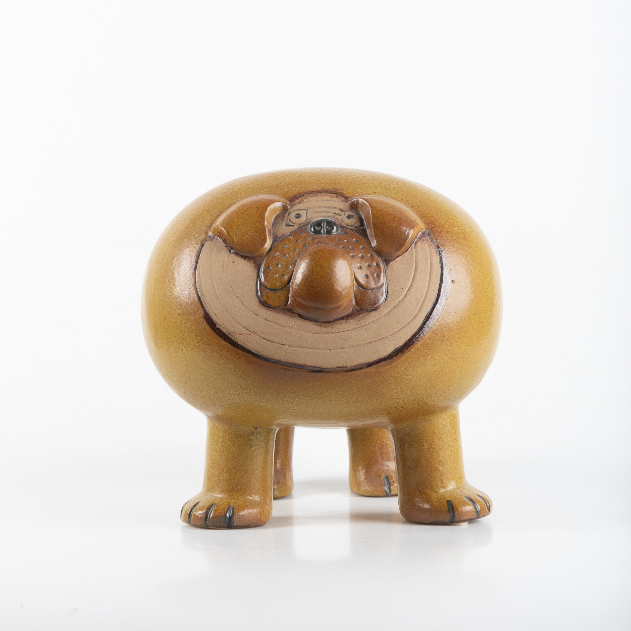 LISA LARSON. "Bulldog Maxi", ur serien Kennel, Gustavsberg, stengods.