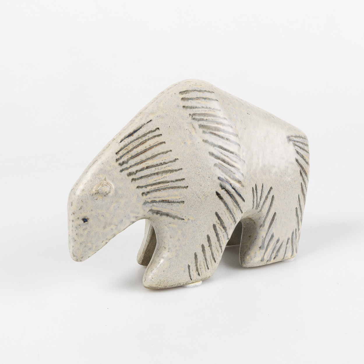 LISA LARSON. "Isbjörn", ur serien Stora Zoo, Gustavsberg, stengods.