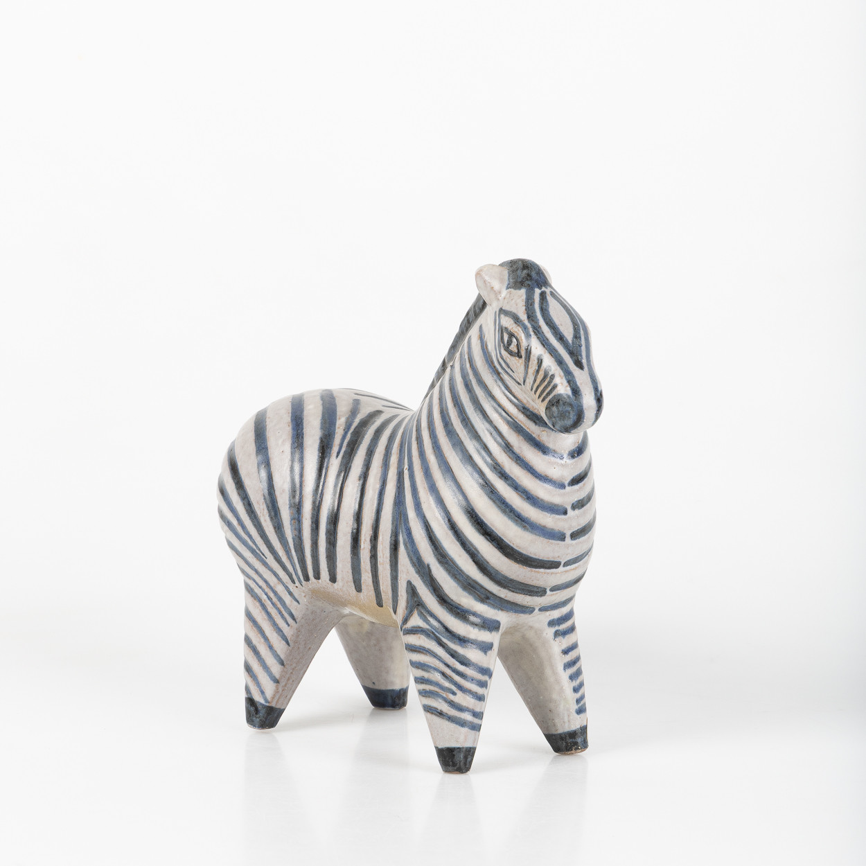 LISA LARSON. "Zebra", ur serien "Stora Zoo", Gustavsberg.