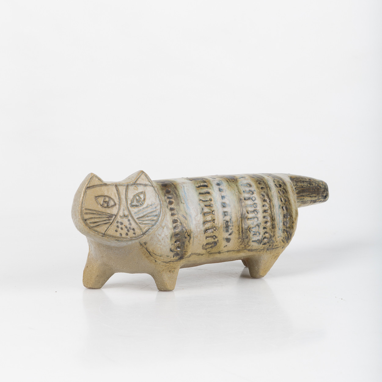 LISA LARSON. "Katt", ur serien "Stora Zoo", Gustavsberg, stengods.