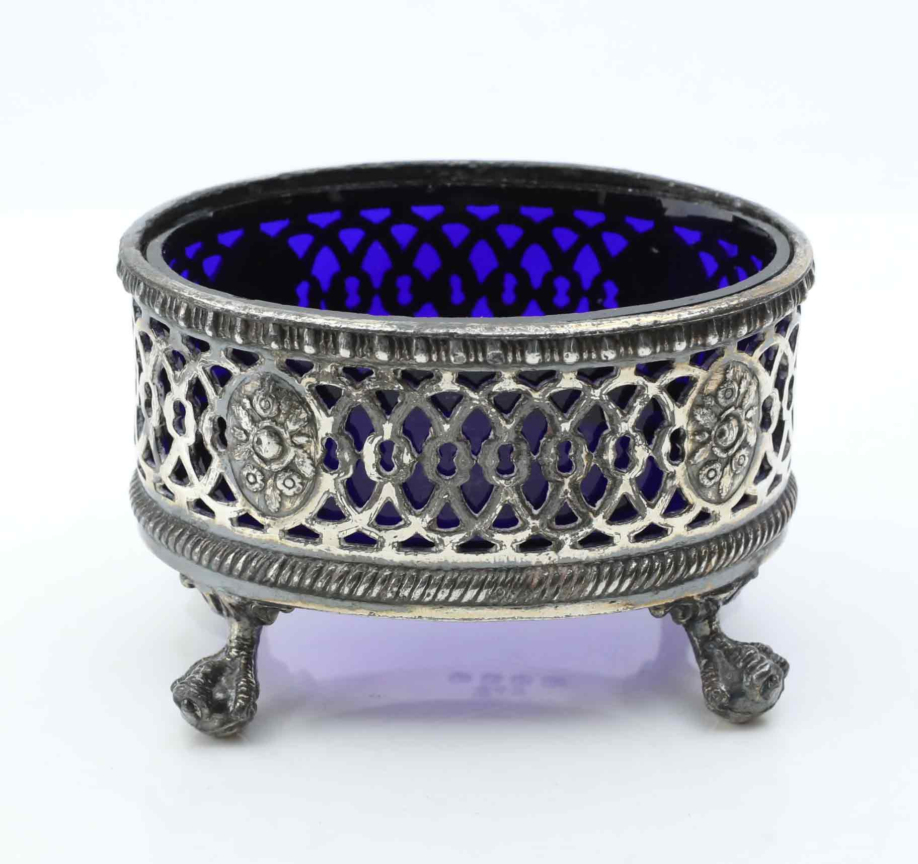 SALTKAR, Empire stil, James Dixon & Sons Sheffield, England, 1900-tal.