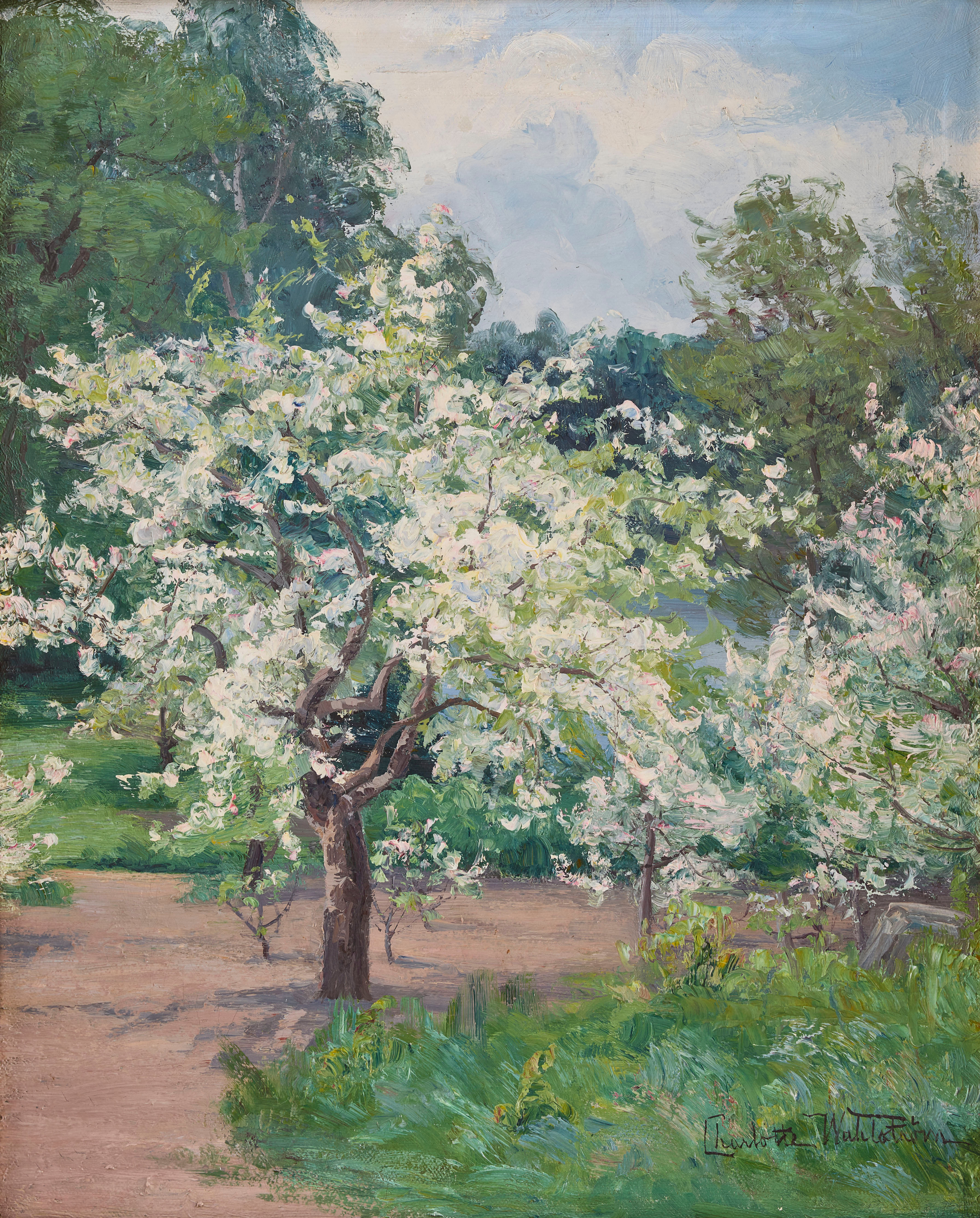 CHARLOTTE WAHLSTRÖM. Blommande fruktträd.