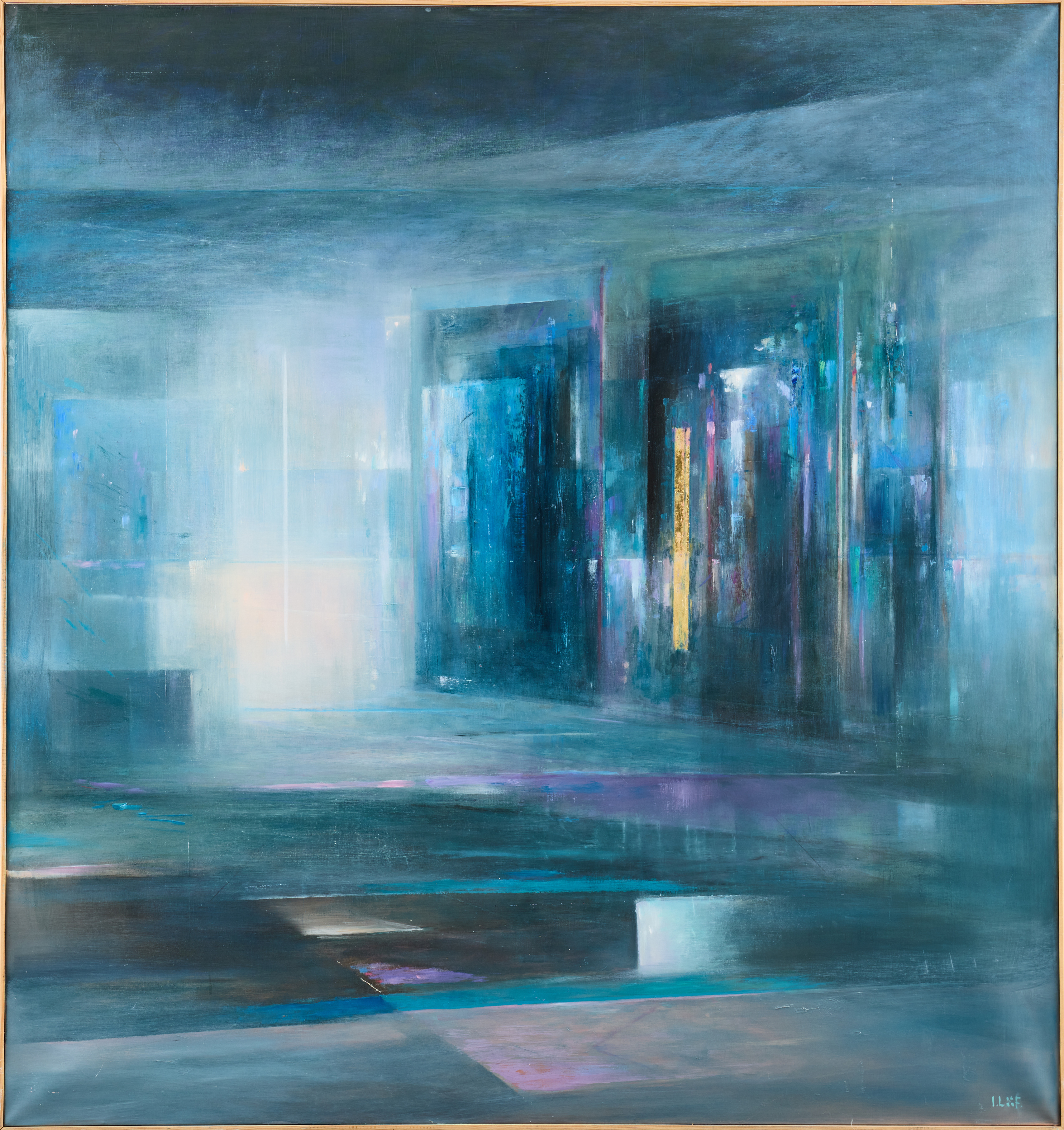 INGEMAR LÖÖF (SVERIGE, 1929-2007). "Nattspegling".