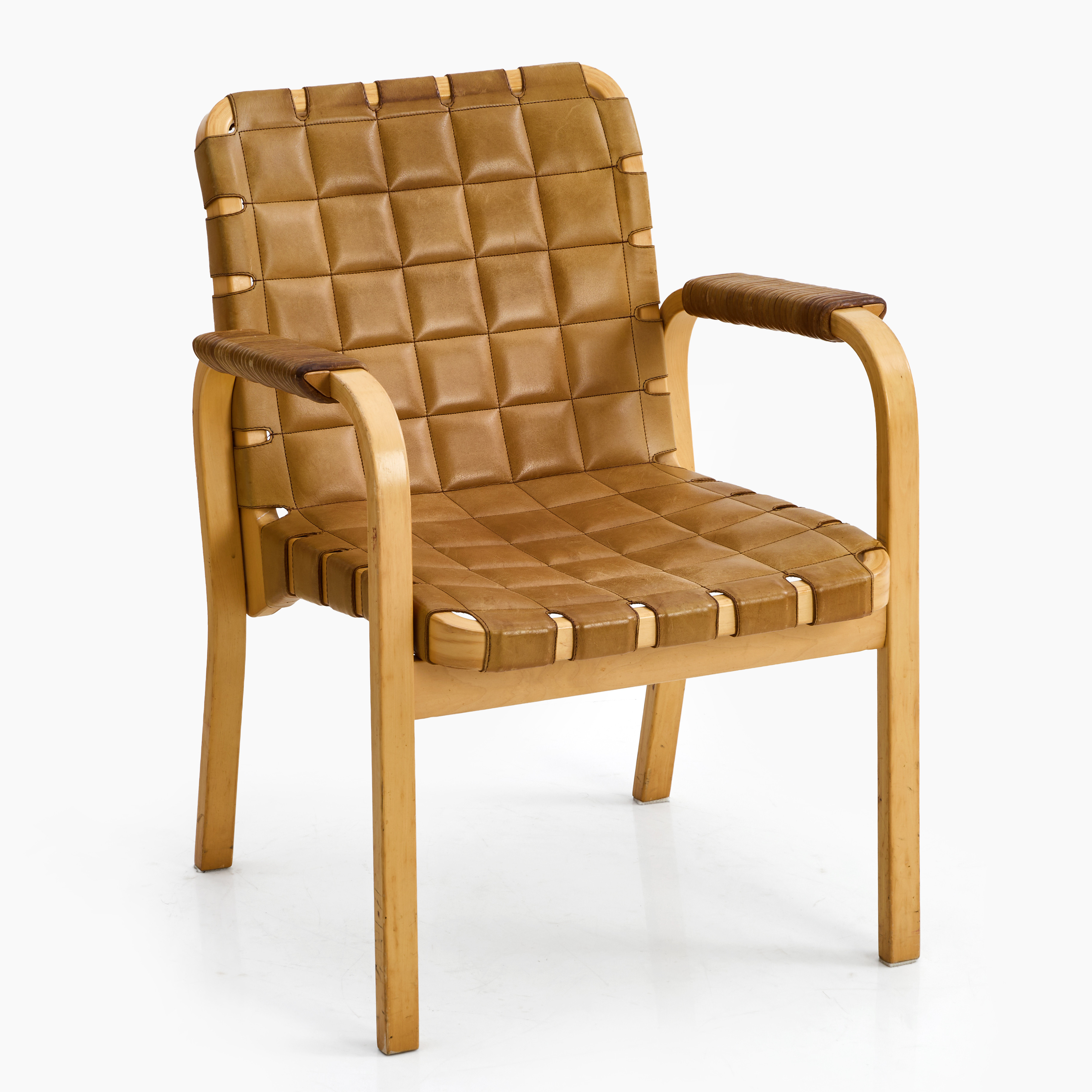 ALVAR AALTO. Karmstol, modell "45", Artek, Finland, formgiven 1947.