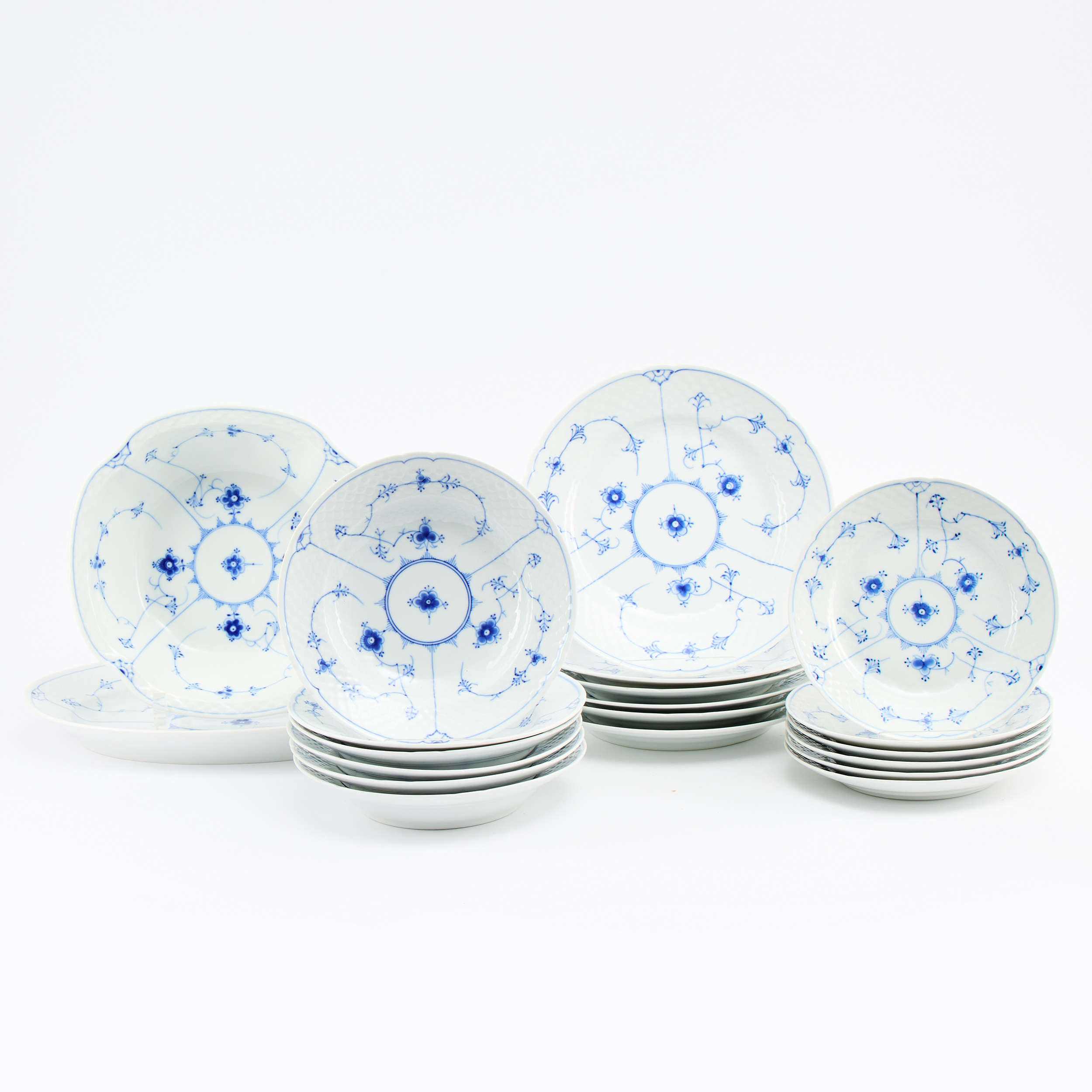 SERVIS, 20 delar, Musselmalet, Bing och Gröndahl. Porslin.