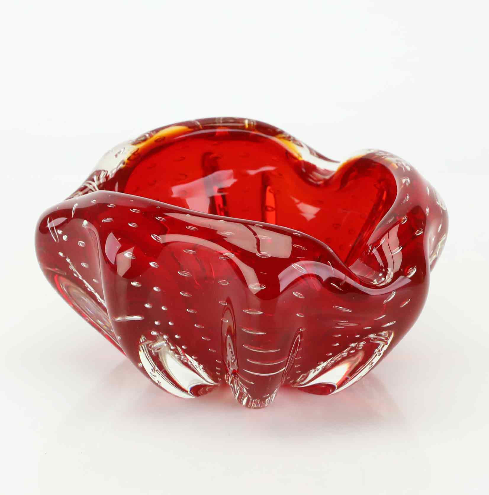 SKÅL, konstglas, möjligen Murano, 1900-tal.