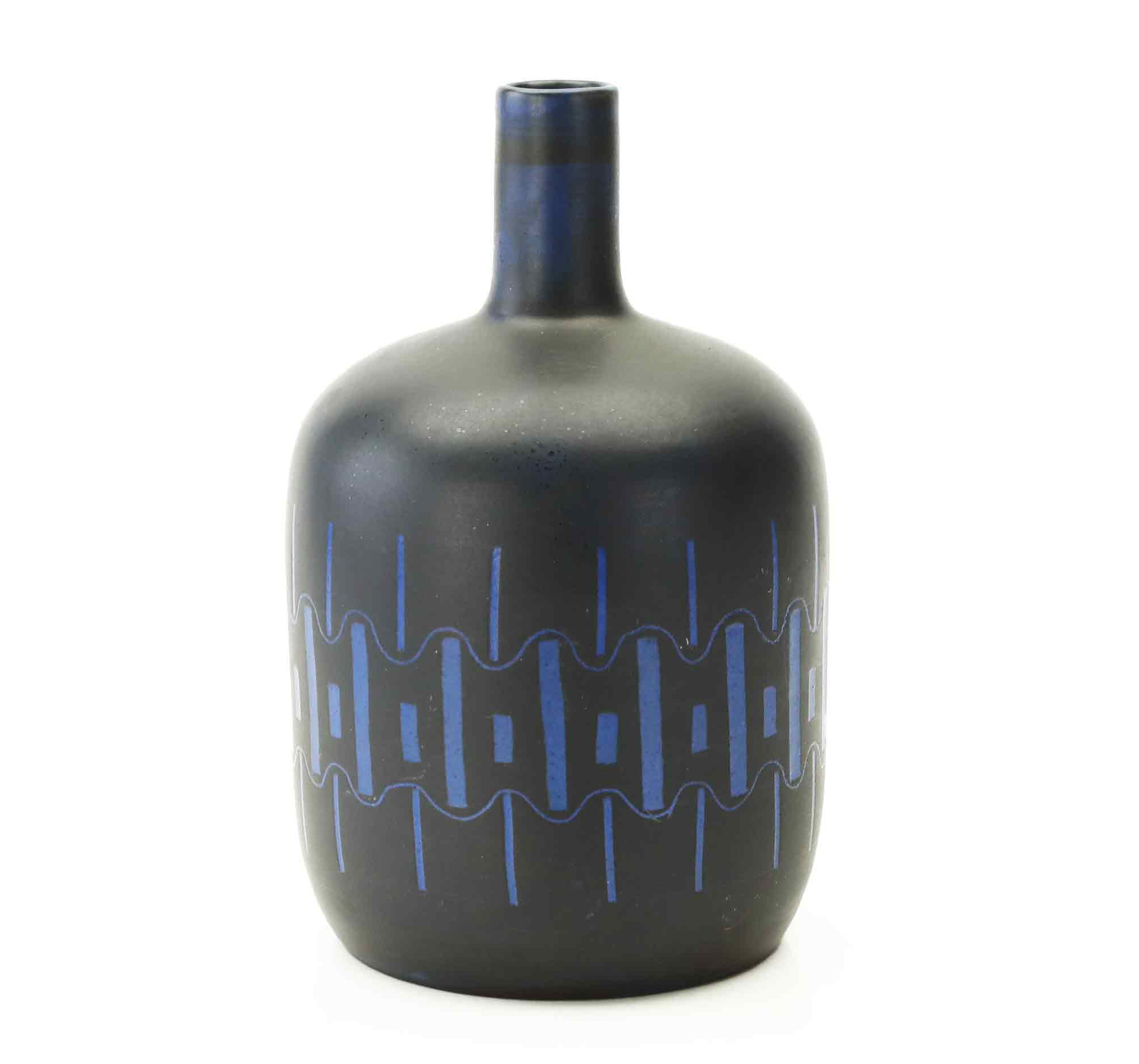 EINAR HELLERØE. Vas, "Mykene", stengods, signerad EH, BR keramik, Danmark, 1960-tal.